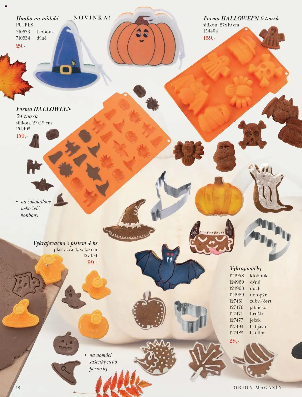 Orion katalog - Podzim/zima od 23.09.2025 | Strana: 18 | Produkty: Nádobí, Želé bonbóny, Pes, Sušenky