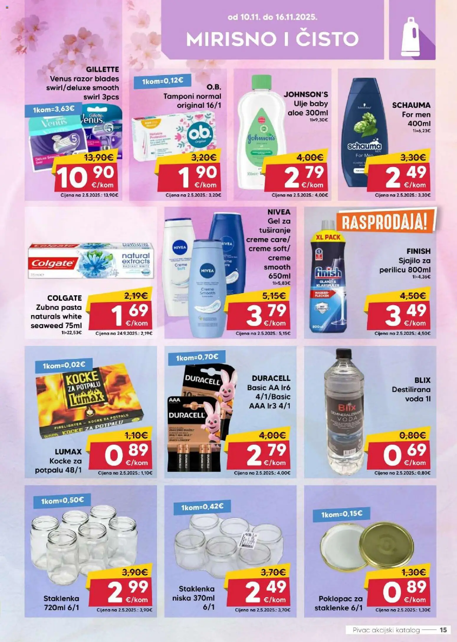 Pivac katalog | vrijedi od 10.11.2025 | Stranica: 15 | Proizvodi: Ulje, Staklenke, Voda, Pasta