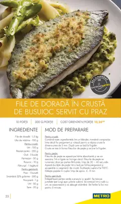 Metro catalog - Tendinte si Recomandari – valabil de la 24.10.2023 | Pagină: 23 | Produse: Pătrunjel, Unt, Ulei, Parmezan