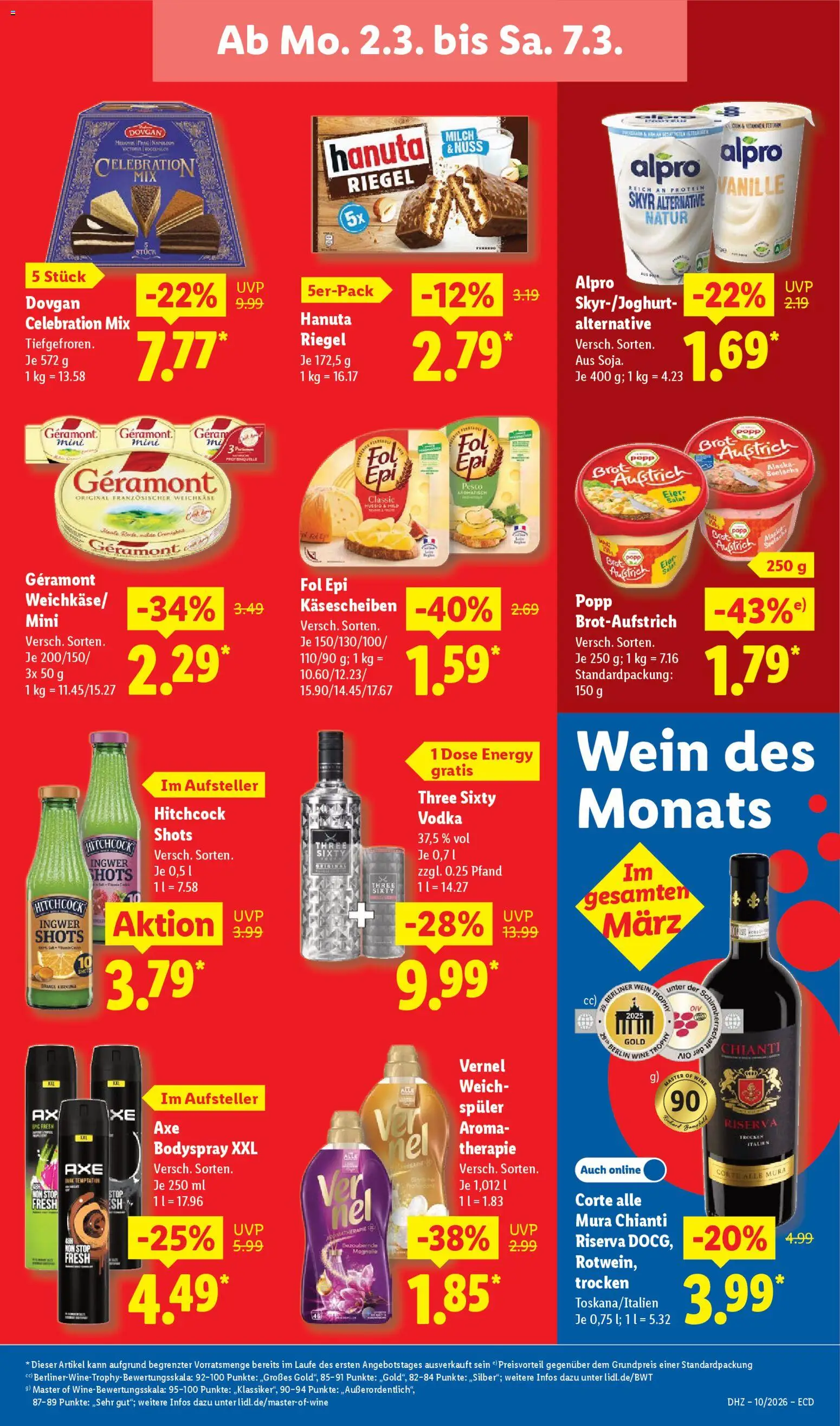 Lidl - Prospekt – gültig ab 02.03.2026 | Seite: 17 | Produkte: Berliner, Alpro, Brot, Vodka