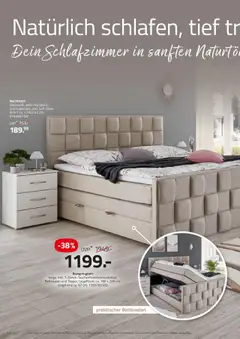 Roller Dein Bettmoment 2025 – gültig ab 31.08.2025 | Seite: 2 | Produkte: Nachttisch, Boxspringbett