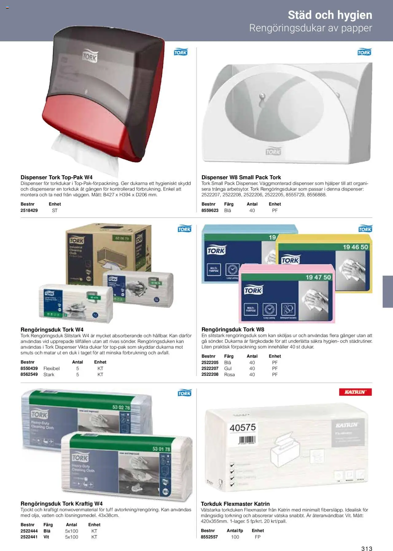 Office Depot reklamblad aktuell från 15.02.2024 | Sida: 315 | Produkter: Rengöringsdukar, Papper, Duk