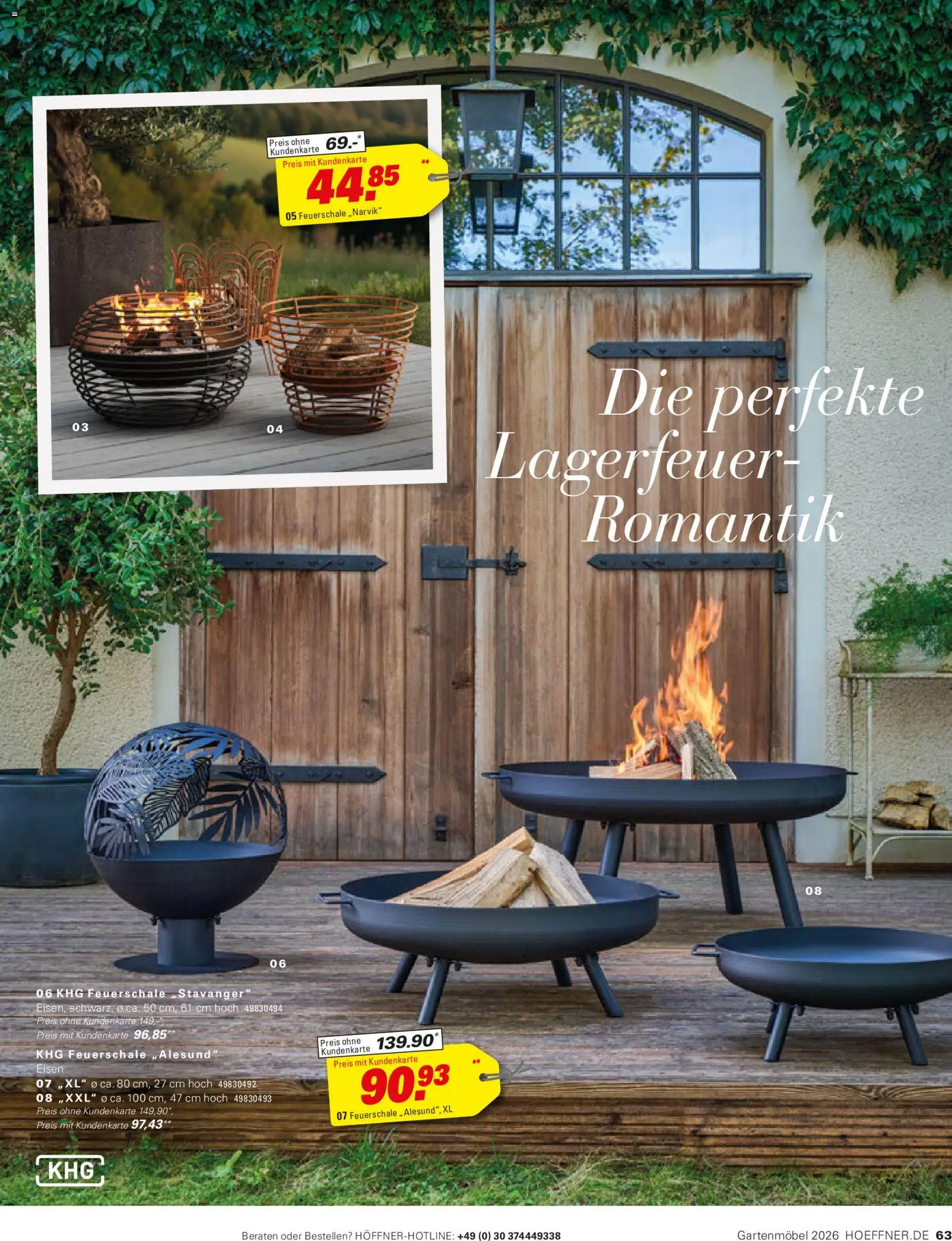 Höffner Prospekt Gartenmöbel – gültig ab 27.03.2026 | Seite: 63