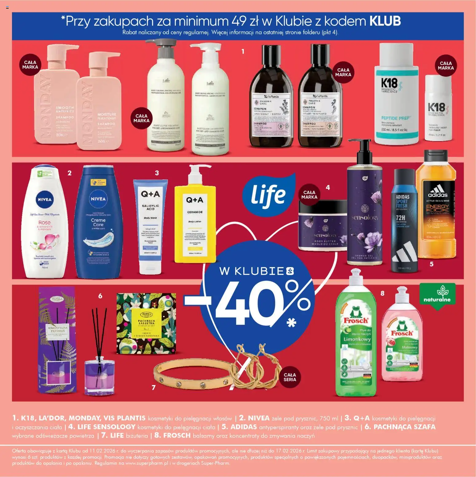 Super-pharm Gazetka od 11.02.2026 | Strona: 4 | Produkty: Kosmetyki, Odświeżacze powietrza, Szafa, Szampon
