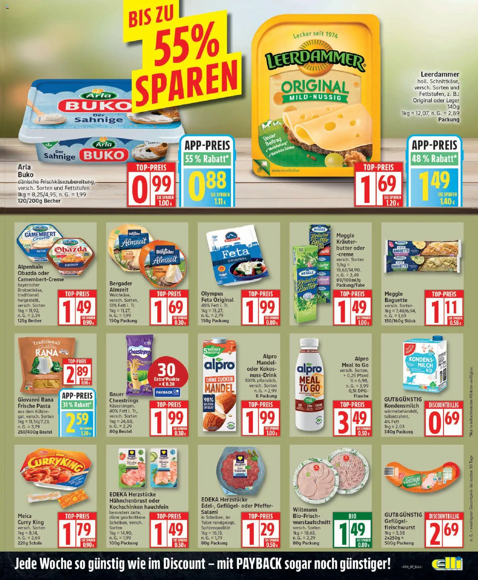 Elli Markt Prospekt Schloß Holte – gültig ab 23.03.2026 | Seite: 7 | Produkte: Butter, Zucker, Salami, Hahnchenbrust