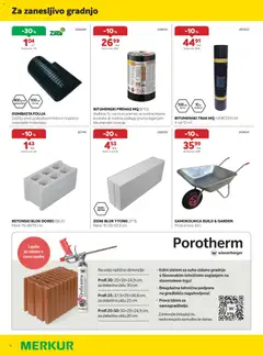 Merkur katalog akcije – veljaven od 01.04.2026 | Stran: 16 | Izdelki: Folija, Lepilo, Beton, Samokolnica