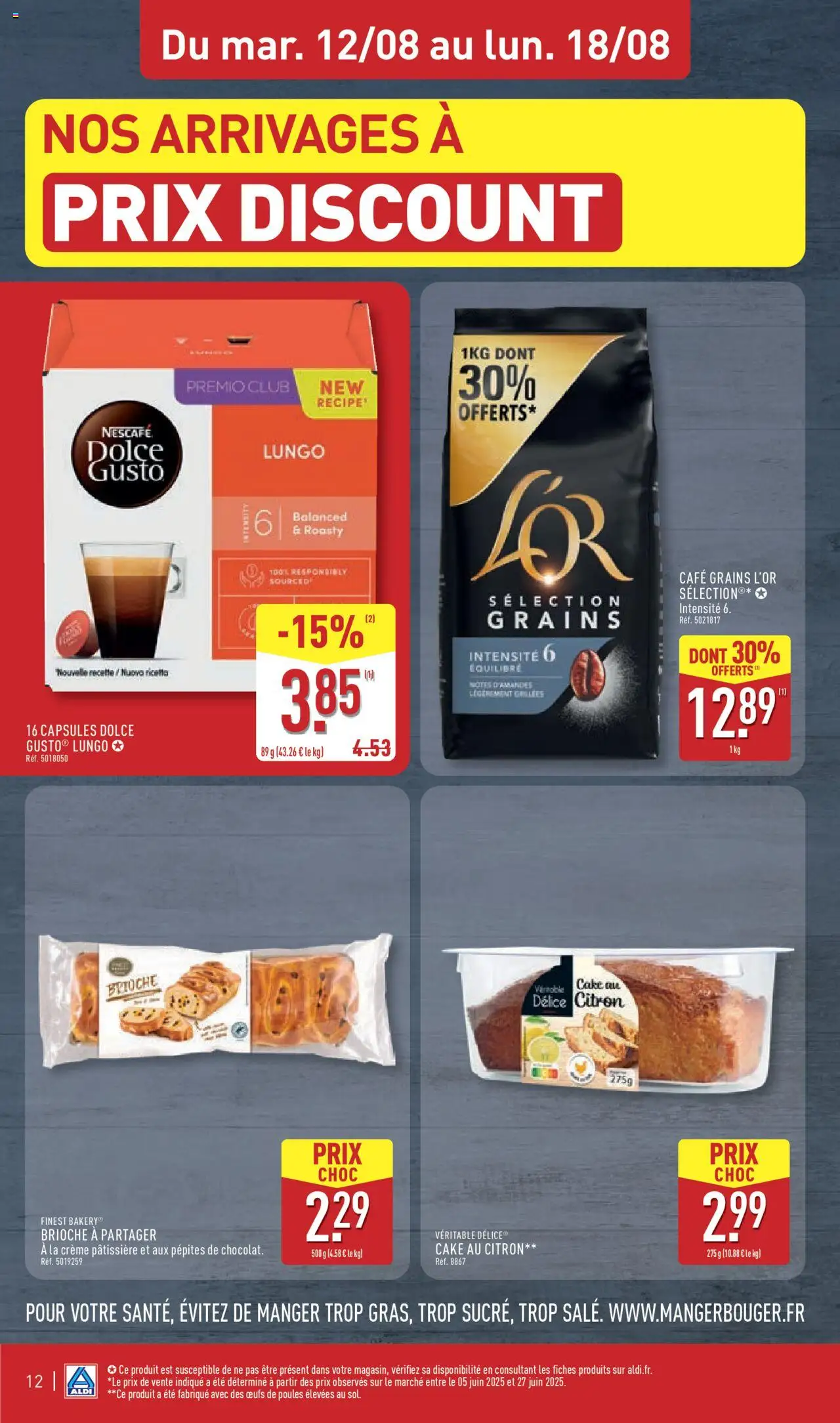  | Page: 14 | Produits: Citron, Œufs, Café, Crème