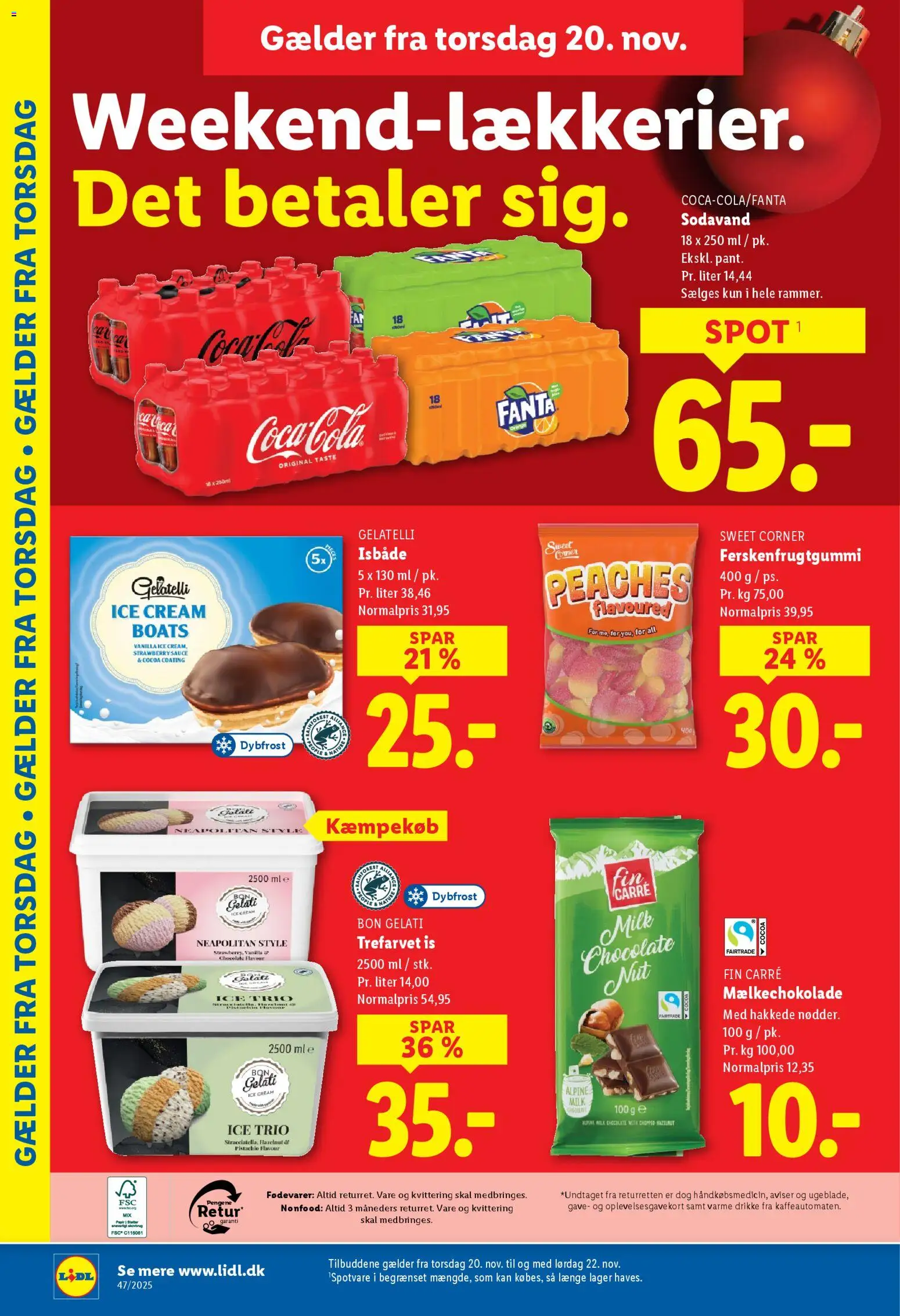 Lidl tilbudsavis – gyldig fra 16.11.2025 | Side: 34 | Produkter: Sodavand, Fanta, Is, Søm