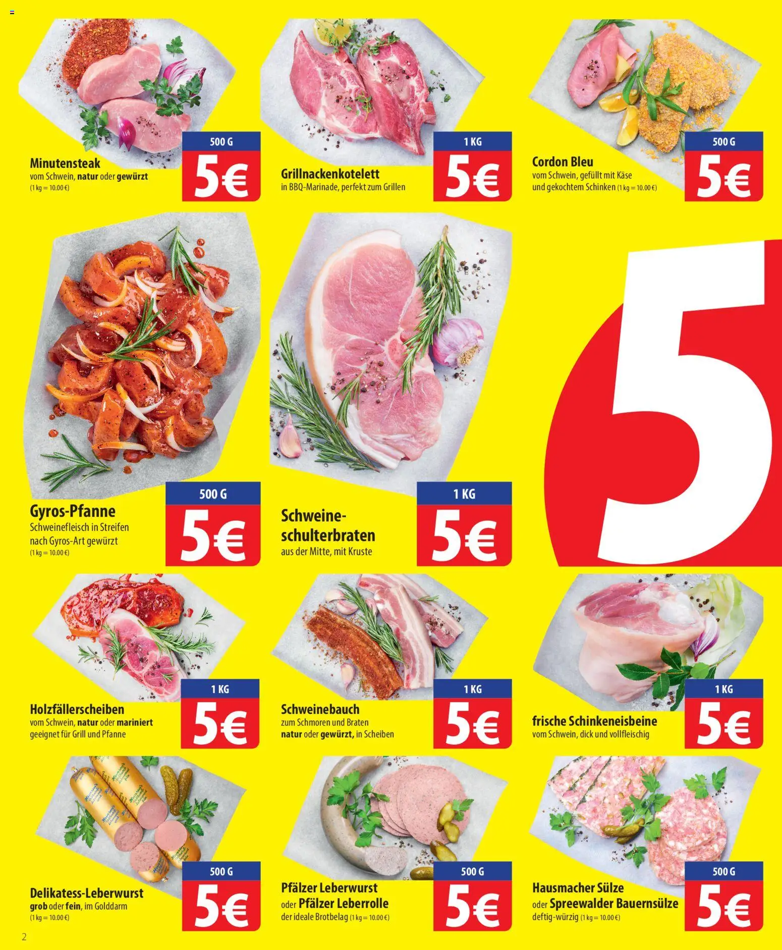 Famila Prospekt 	 – gültig ab 13.04.2026 | Seite: 2 | Produkte: Käse, Schweinebauch, Schinken, Schweinefleisch