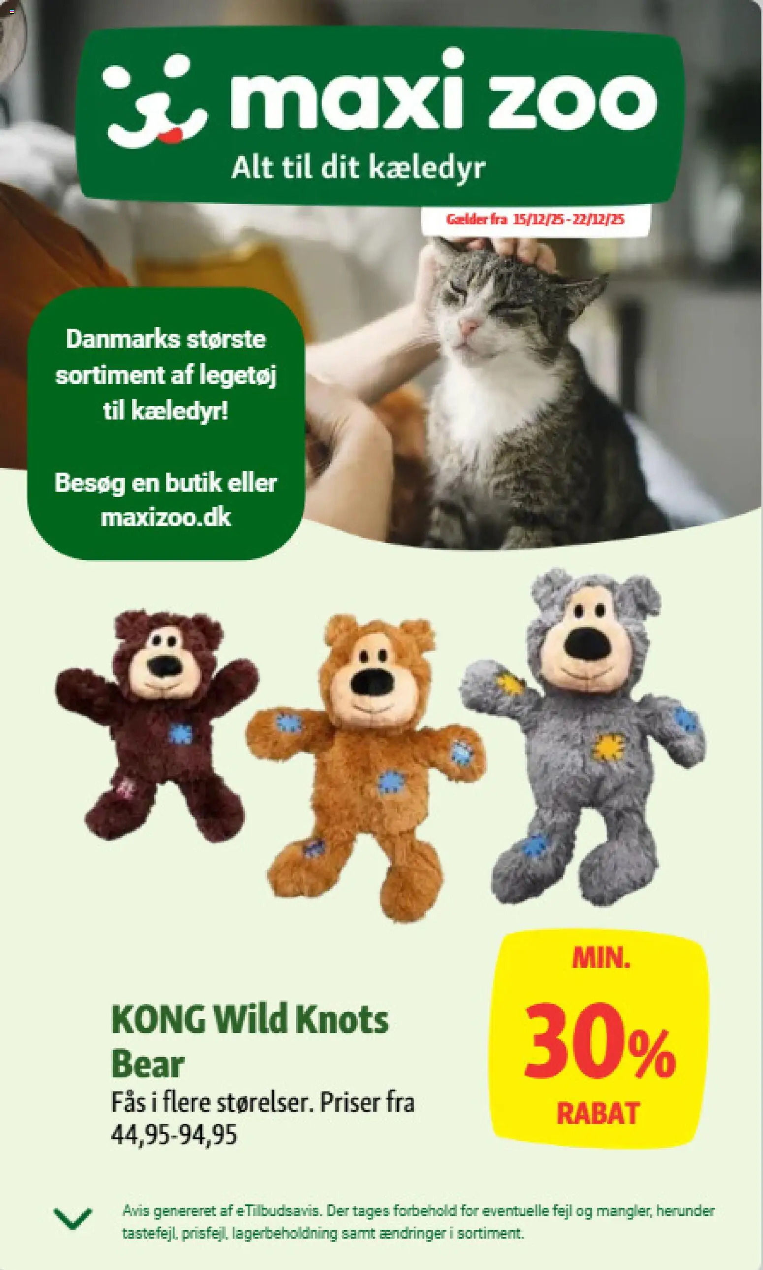 Maxi Zoo tilbudsavis – gyldig fra 15.12.2025 | Side: 1