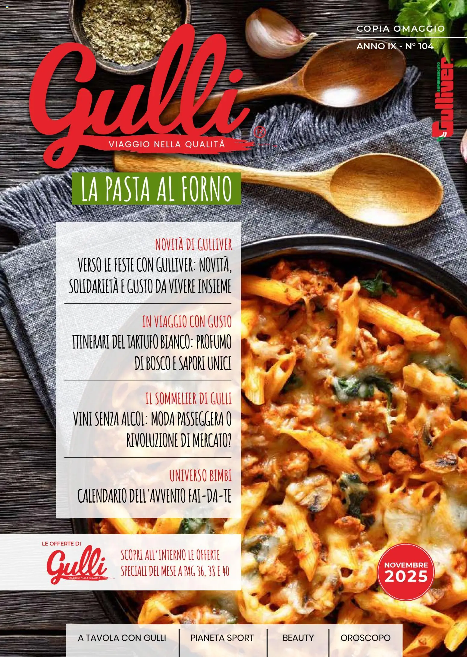 Volantino Gulliver del 31.10.2025 | Pagina: 1 | Prodotti: Tartufo, Pasta, Forno, Profumo