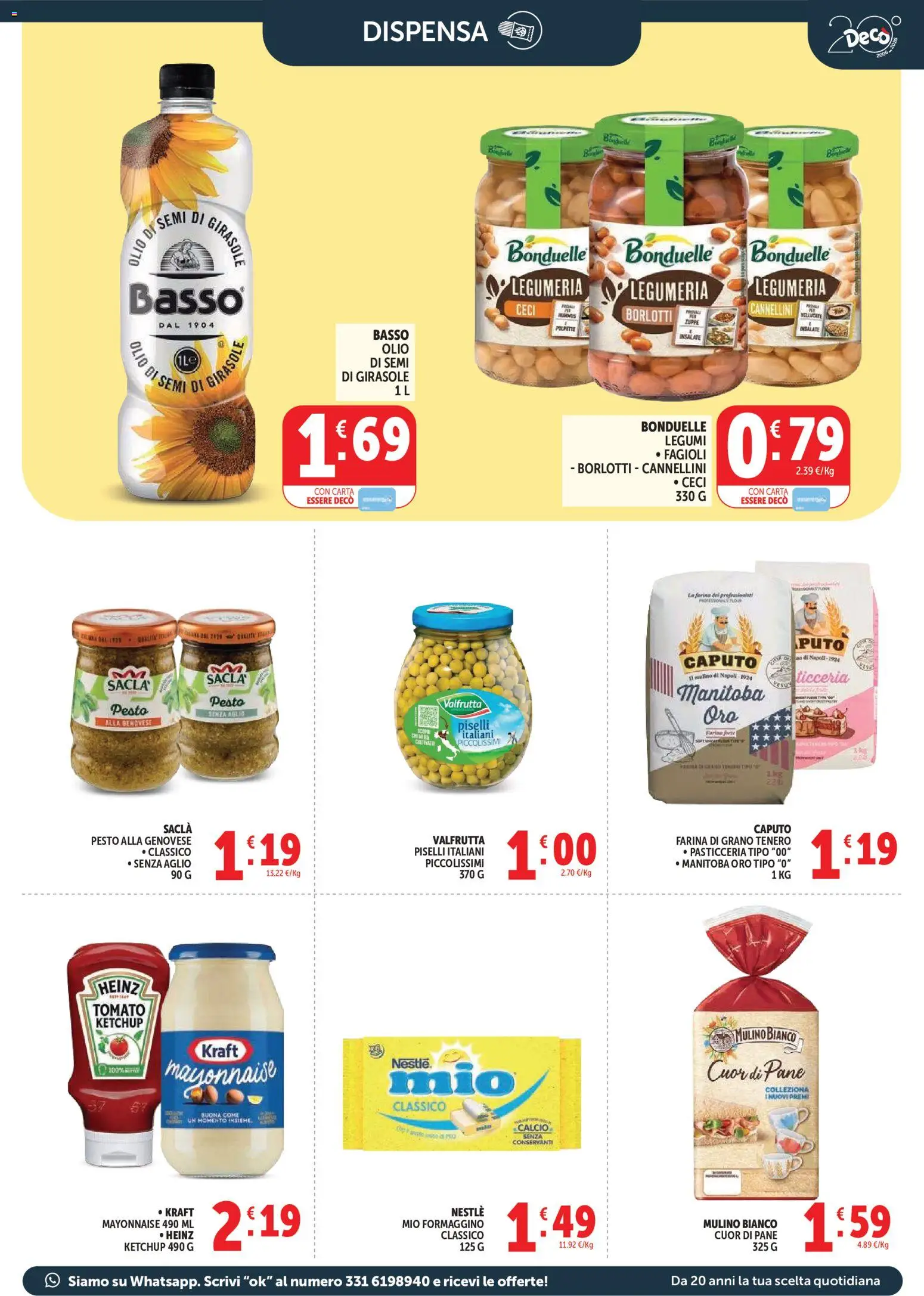 Volantino Decò del 17.03.2026 | Pagina: 13 | Prodotti: Pane, Fagioli, Olio, Farina