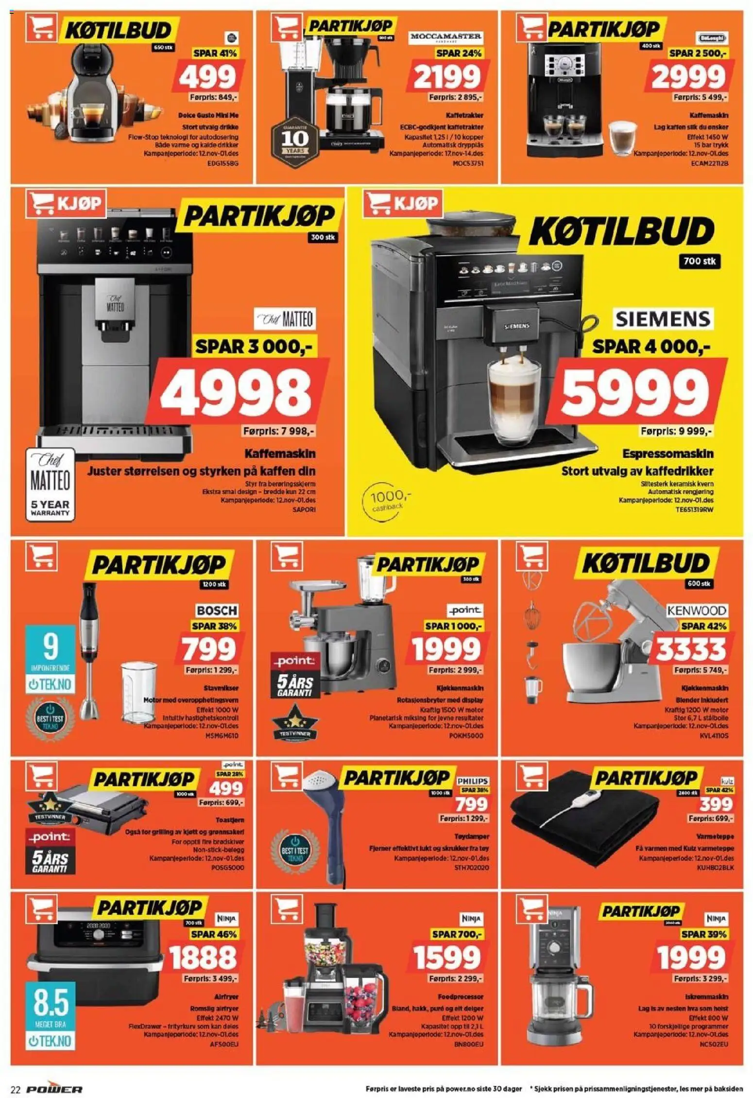 {H1} | Side: 22 | Produkter: Espressomaskin, Umetna rastlina, Суміш дитяча, Blender