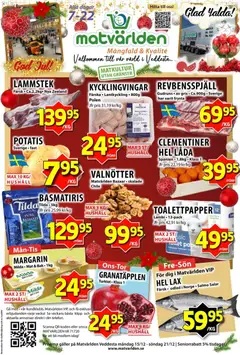 Matvärlden - erbjudanden - Veddesta - Förhandsvisning av reklamblad från butik Matvärlden aktuell från 15.12.2025