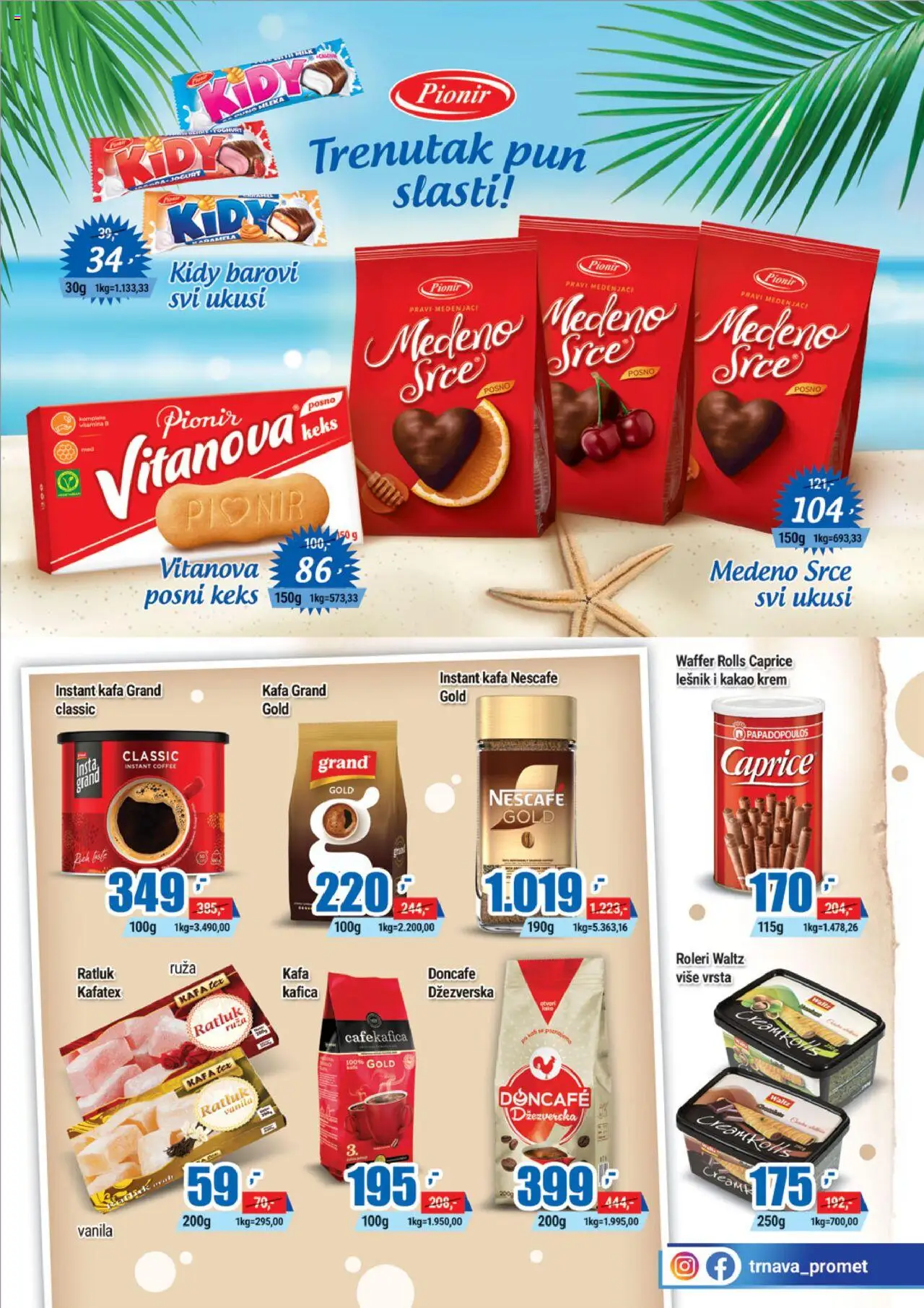 Trnava Promet katalog - važi od 16.06.2025 | Strana: 13 | Proizvode: Roleri, Lešnik, Jogurt, Kafa
