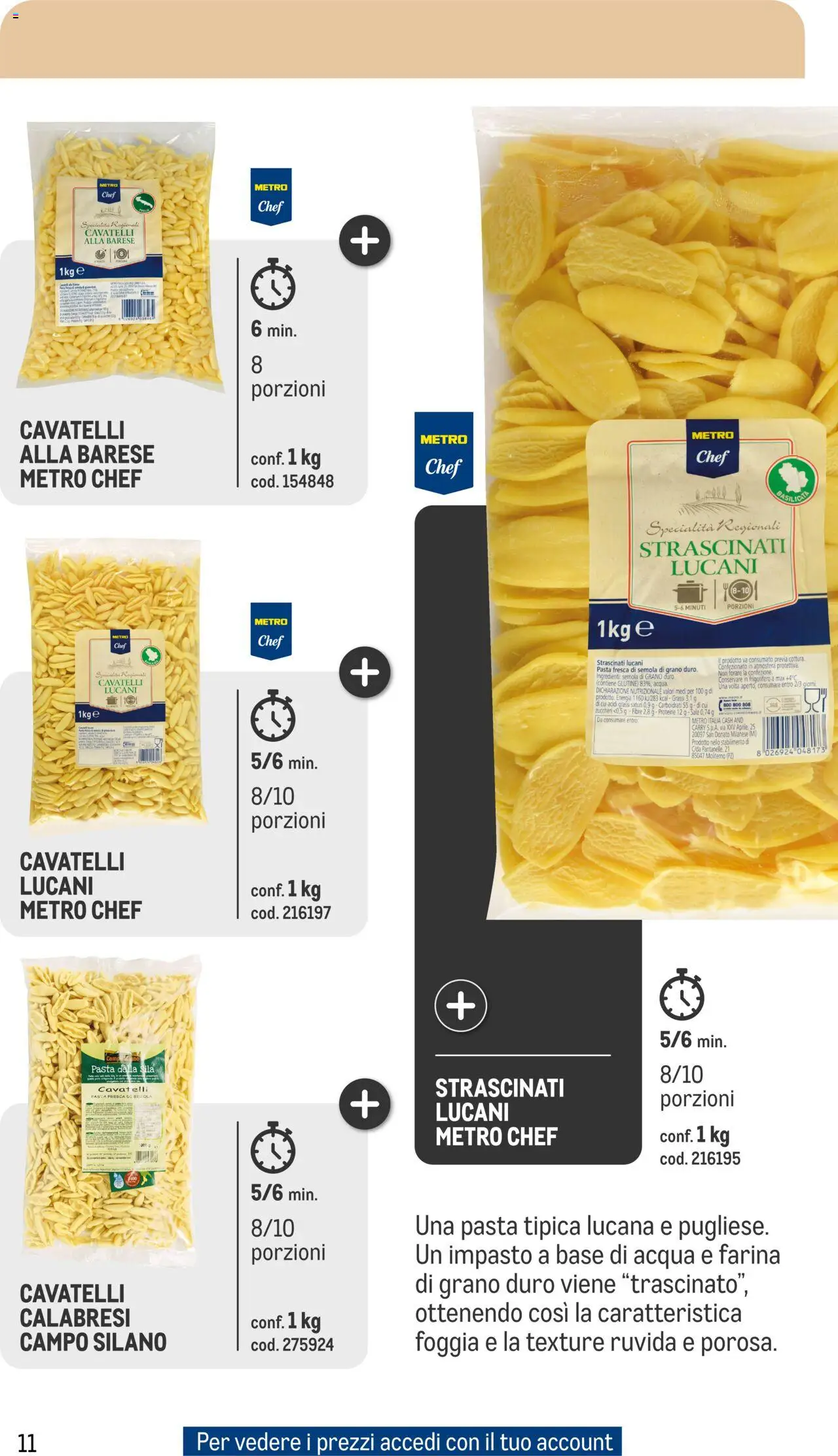 Volantino Metro del 01.10.2024 | Pagina: 11 | Prodotti: Acqua, Sale, Pasta, Frigorifero