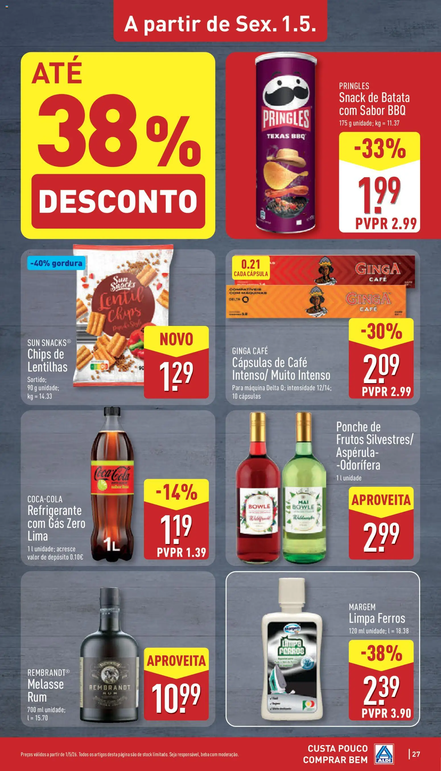 Aldi folheto | 27/04/2026 |  🎉 Como obter um desconto limitado? Poupe ainda hoje! | Portugal