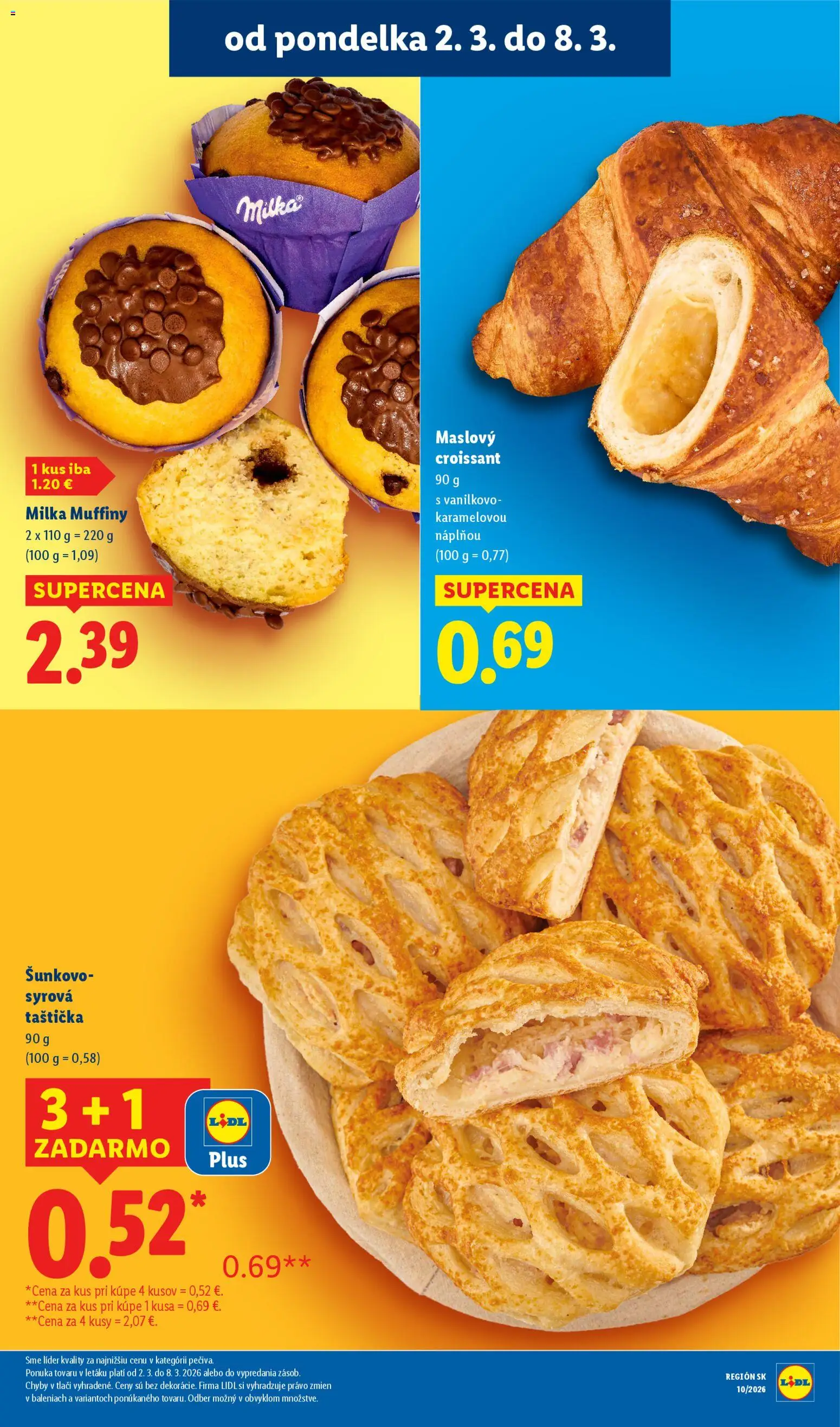 Nové Lidl akcie – leták je platný od 02.03.2026 | Strana: 18 | Produkty: Croissant, Milka