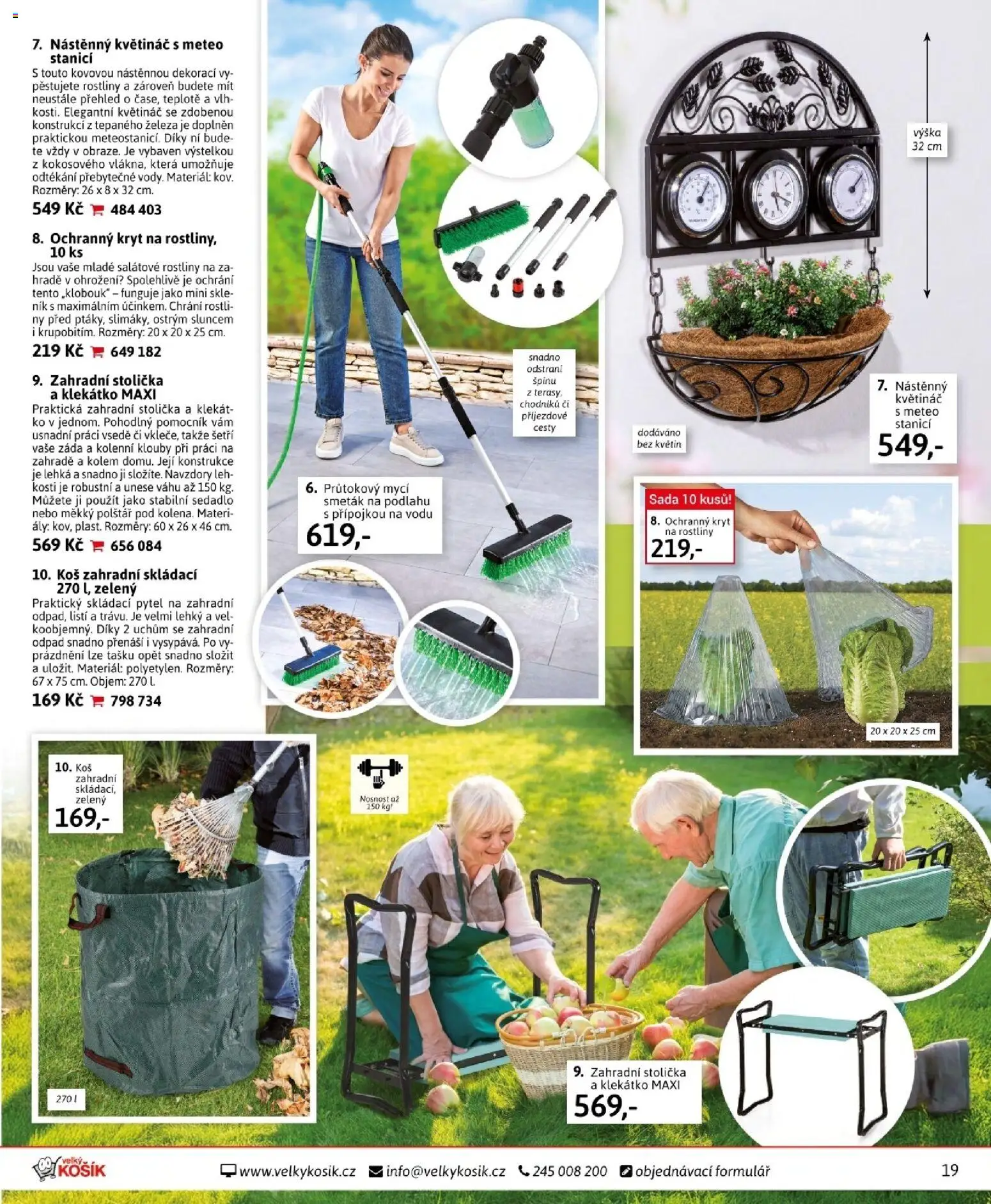 Velký Košík katalog duben 2026 od 01.04.2026 | Strana: 19 | Produkty: Klekátko, Stolička, Polštář, Květináč