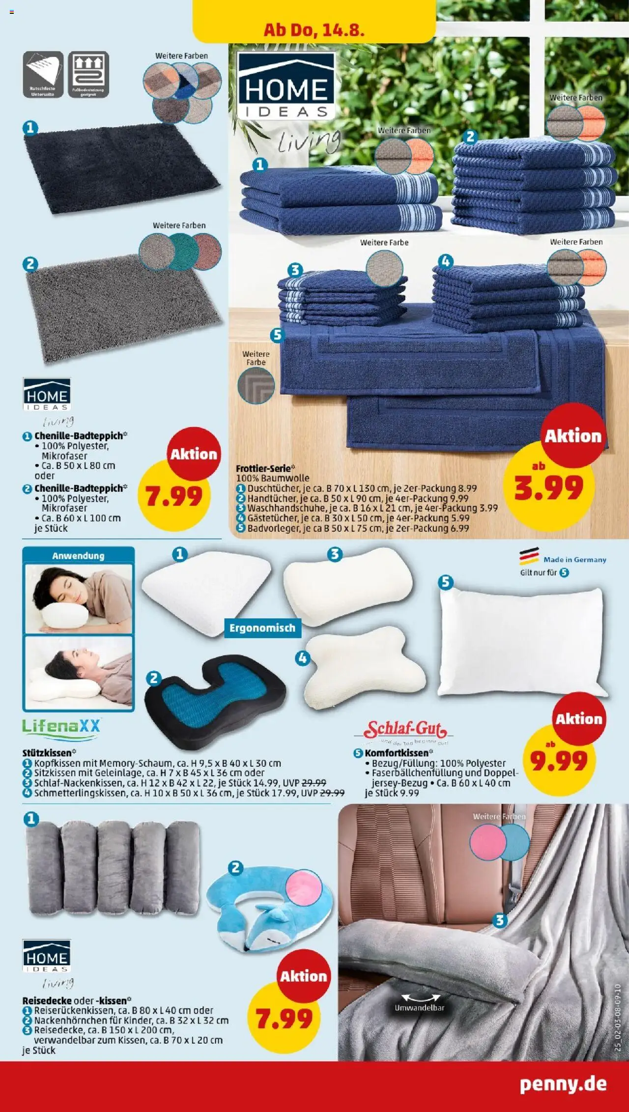 Penny - Nordrhein - Westfalen - gültig ab dem 11.08.2025 | Seite: 25 | Produkte: Kissen, Kopfkissen