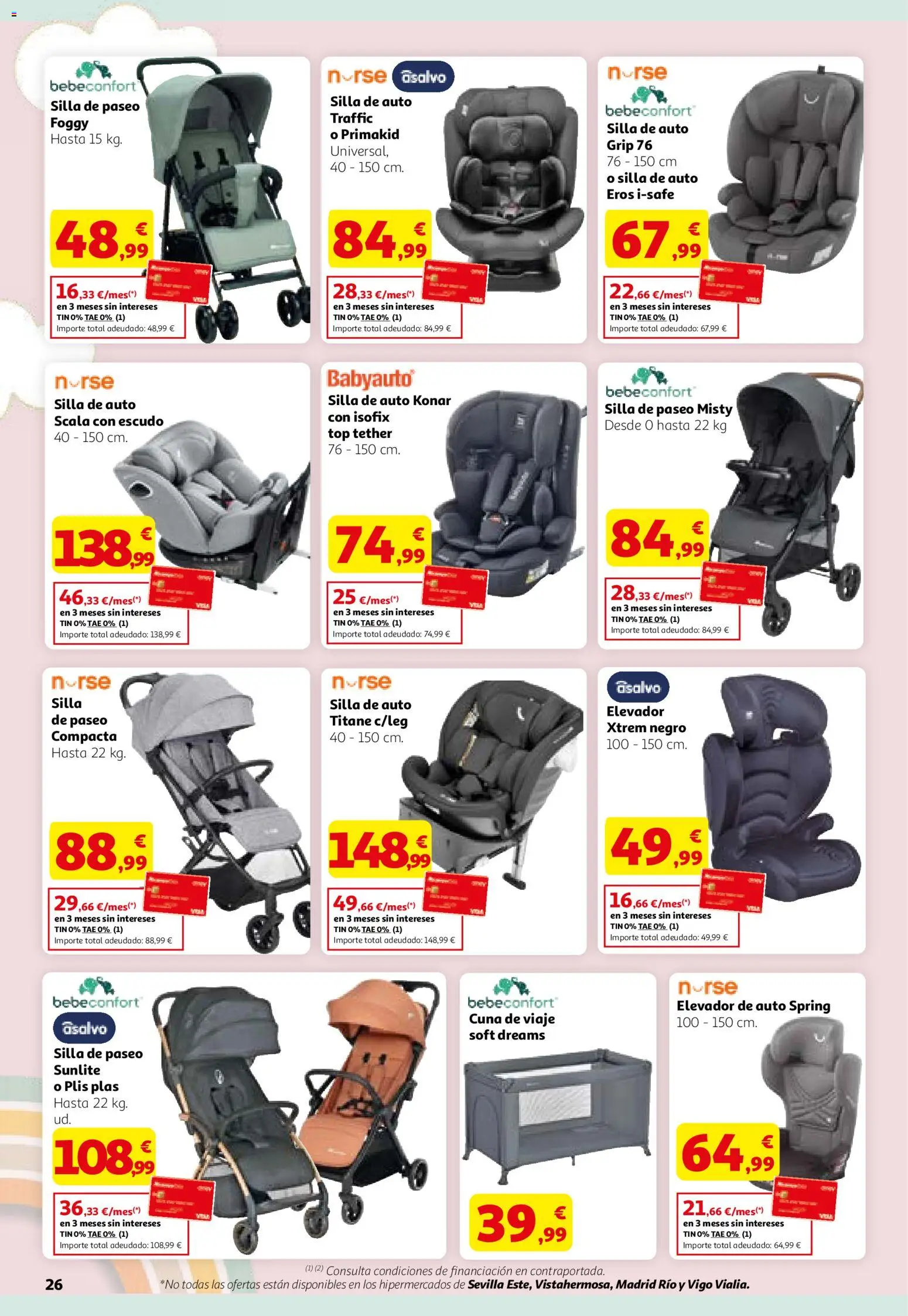 Alcampo HGU Nacional │ válido desde el 12.03.2026 | Página: 26 | Productos: Silla, Cuna