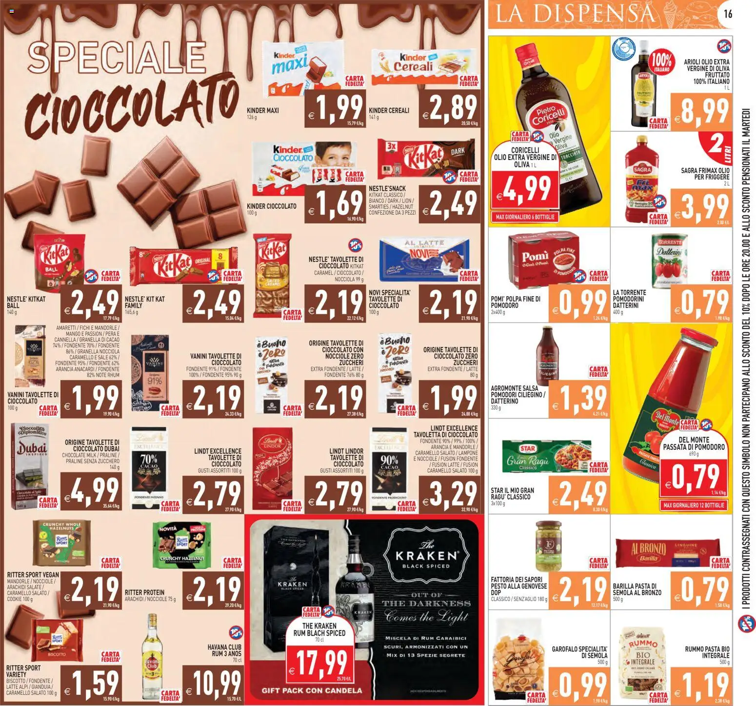 Volantino PIM Supermercati del 29.10.2025 | Pagina: 16 | Prodotti: Mango, Pomodori, Rum, Arancia