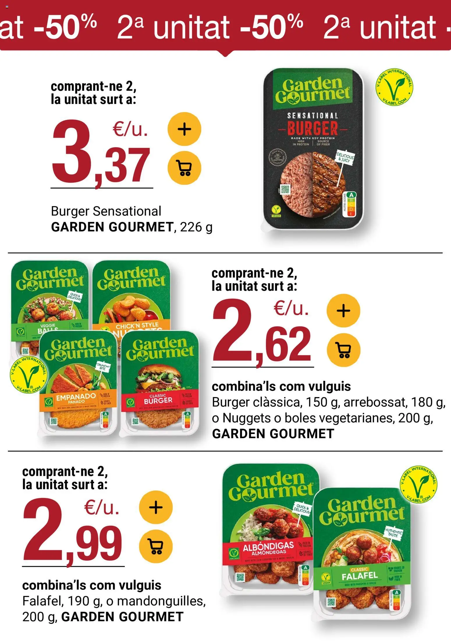 Bonpreu folleto │ válido desde el 08.04.2026 | Página: 18 | Productos: Falafel, Nuggets