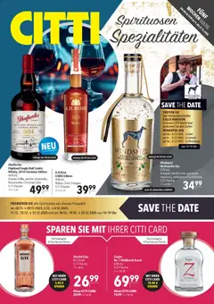 CITTI Markt - Spirituosen-Spezialitäten ab 26.11.2025 gültig