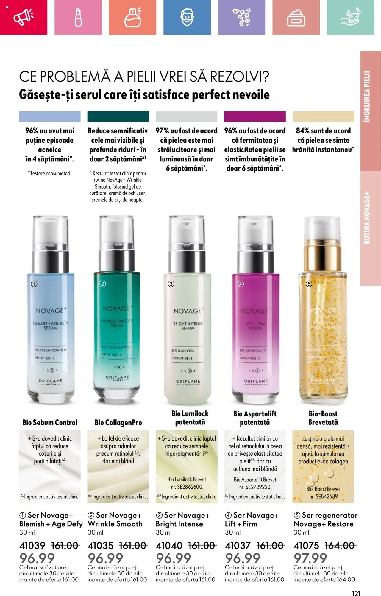 Oriflame catalog 10 2025 – valabil de la 06.07.2025 | Pagină: 121 | Produse: Şerit ödül, Serum, Cremă