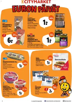K-Citymarket-mainoslehti voimassa 13.04.2026 alkaen | Sivu: 2 | Tuotteet: Valkosipuli, Salsa, Kurkku, Salaatti