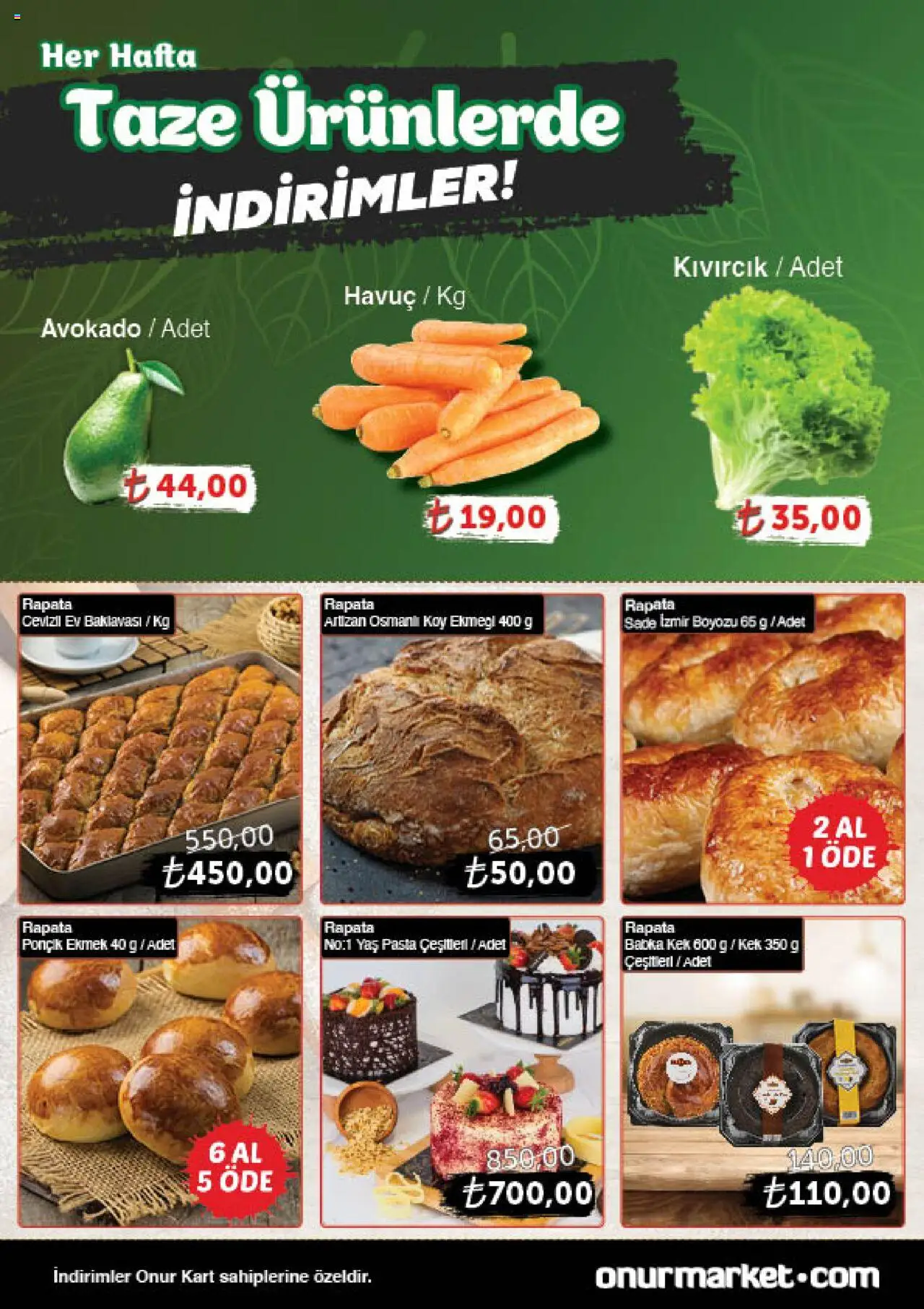 Onur Market Katalog Gurme - Istanbul - 16.10.2025 tarihinden itibaren geçerlidir | Sayfa: 4 | Ürünler: Ekmek, Havuç, Avokado