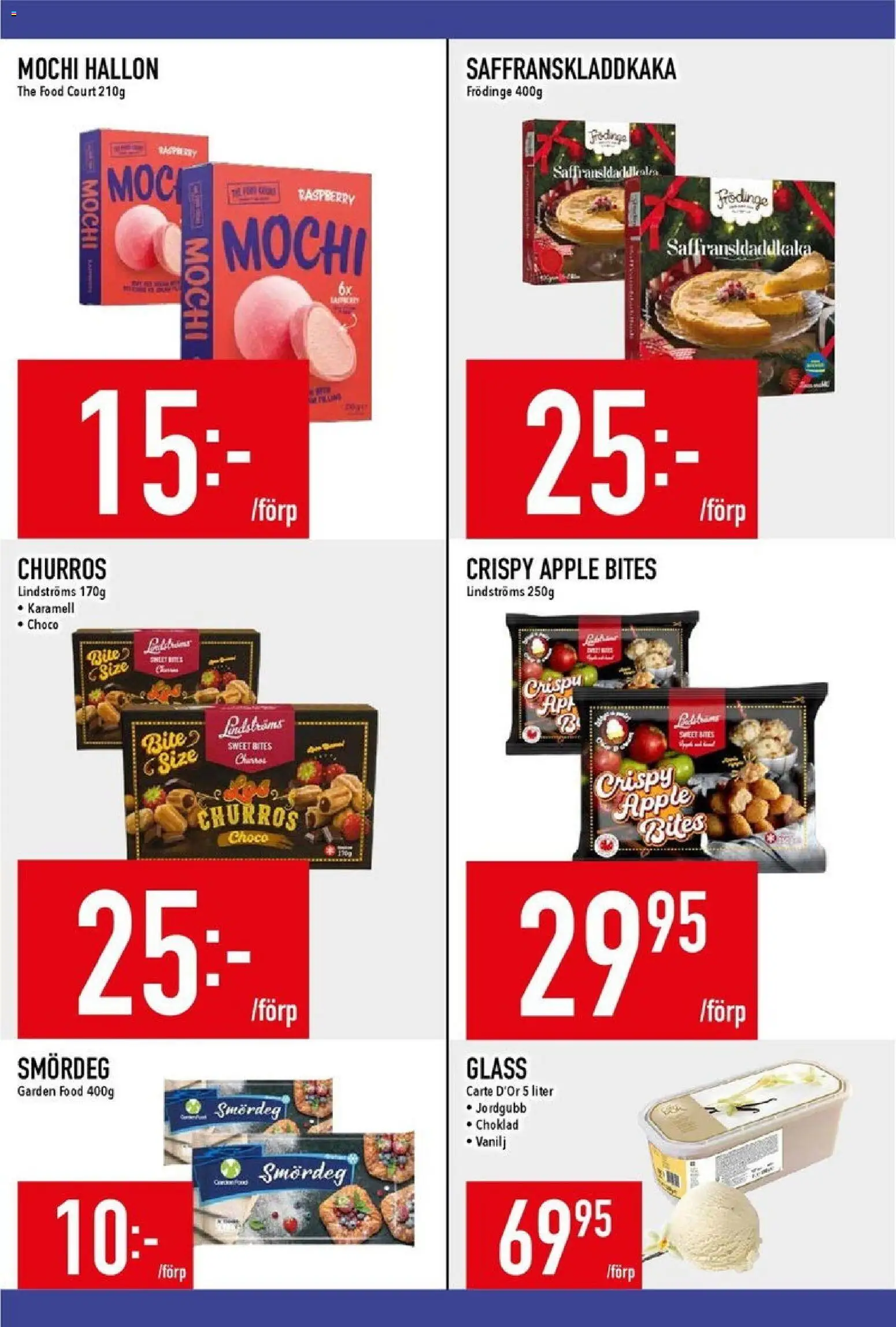 Matdax reklamblad aktuell från 22.12.2025 | Sida: 11 | Produkter: Choklad, Äpple, Glass, Hallon
