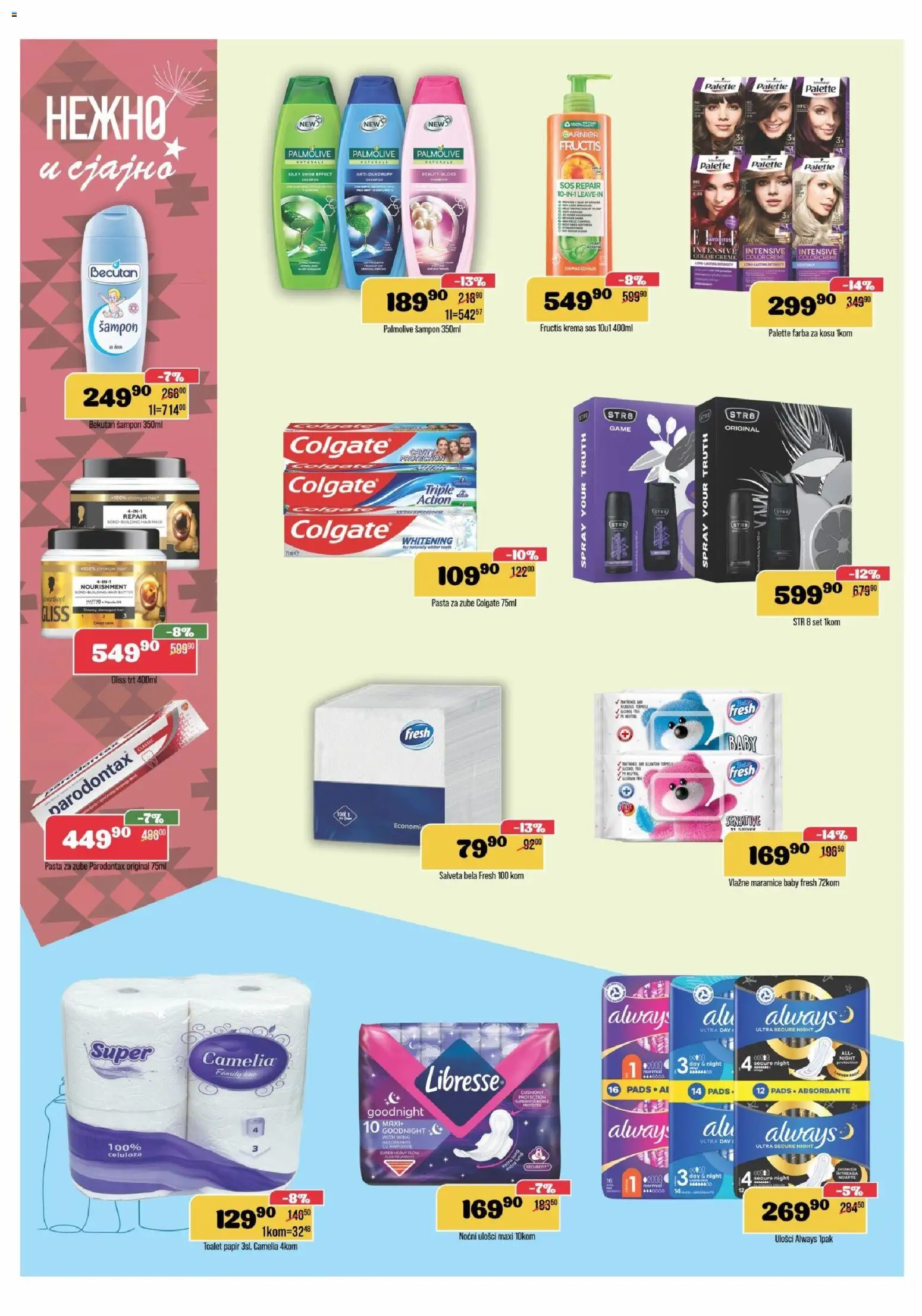 Europrom katalog - važi od 22.10.2025 | Strana: 8 | Proizvode: Garnier, Šampon, Farba za kosu, Pasta za zube