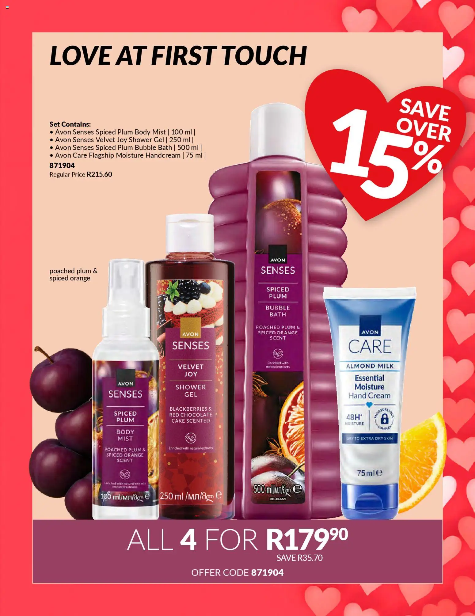 New Avon catalogue – valid from 21.02.2026 | Page: 29 | Products: Bath, Chocolate, Hand cream, Shower gel