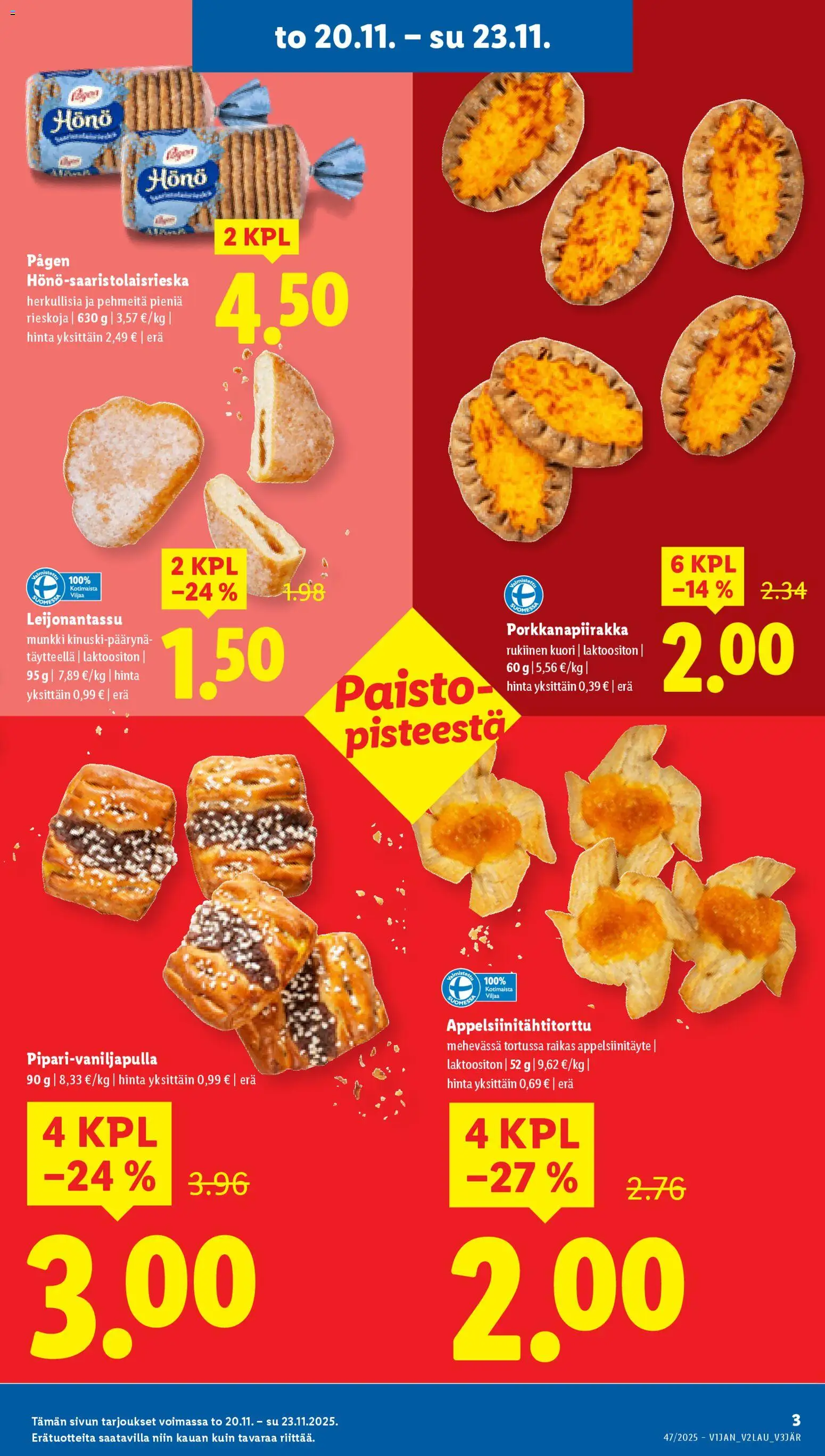 Lidl tarjoukset - Helsinki – voimassa 20.11.2025 alkaen | Sivu: 3