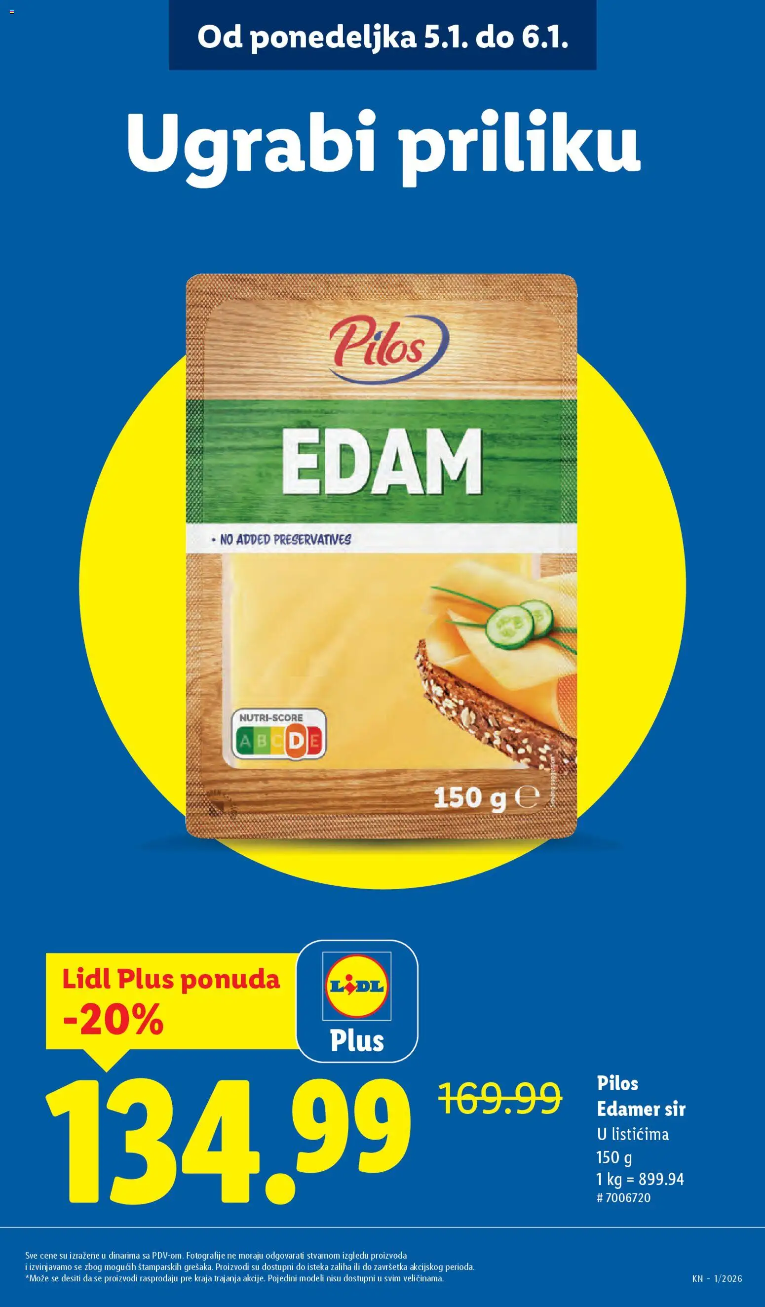 Lidl katalog - važi od 02.01.2026 | Strana: 13 | Proizvode: Edamer, Sir
