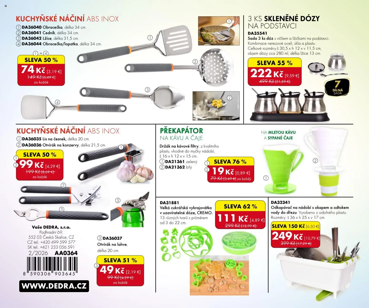 Nové Dedra akcie – leták je platný od 01.02.2026 | Strana: 4 | Produkty: Lis