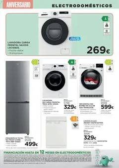 Vista previa Hipercor catálogo válido desde el 06.11.2025 | Página: 55 | Productos: Lavadora, Secadora, Lavavajillas, Combi