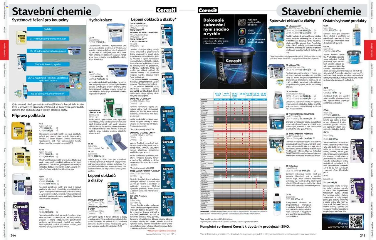 Siko koupelny katalog Koupelny 2025/2026 od 14.10.2025 | Strana: 123 | Produkty: Silikon, Židle, Desky, Barvy