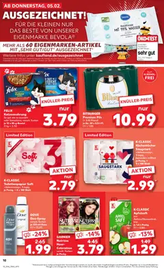 K-CLASSIC Apfelsaft, aus Apfelsaftkonzentrat, klar je 1,5-l-Packg. ab 05.02.2026 gültig | Seite: 10