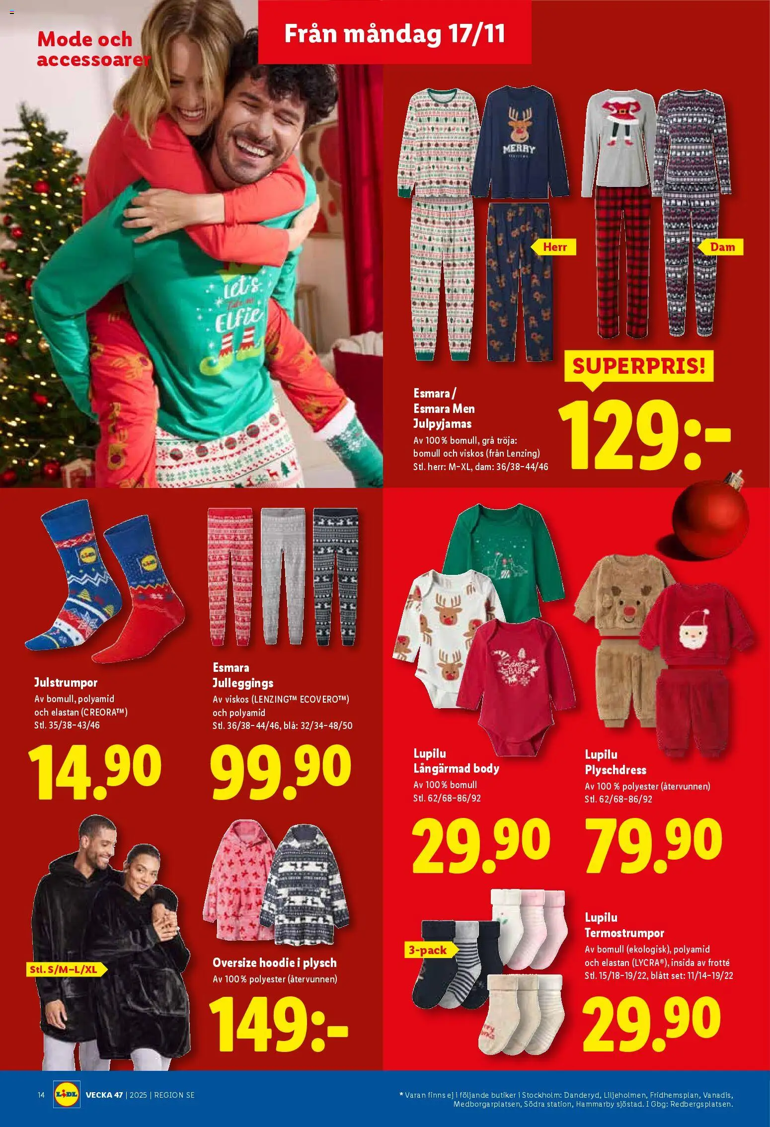 Lidl reklamblad aktuell från 17.11.2025 | Sida: 15 | Produkter: Tröja, Set, Hoodie