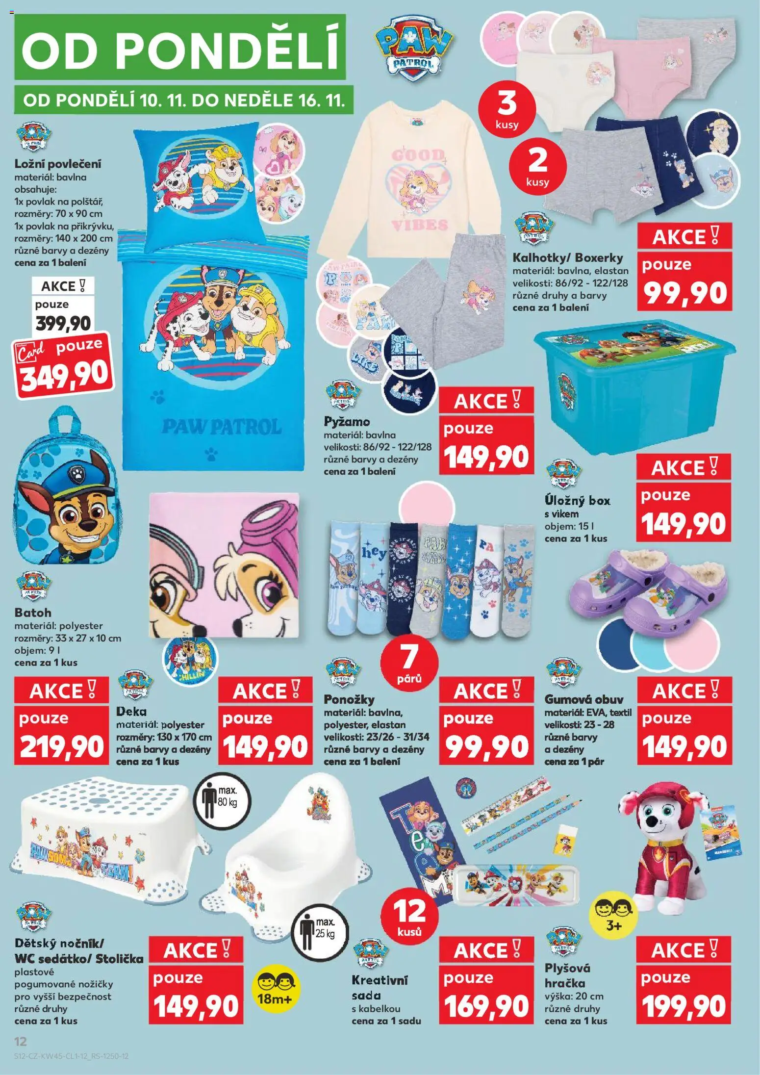 Kaufland leták - Plzeň od 05.11.2025 | Strana: 12 | Produkty: Úložný box, Deka, Stolička, Wc