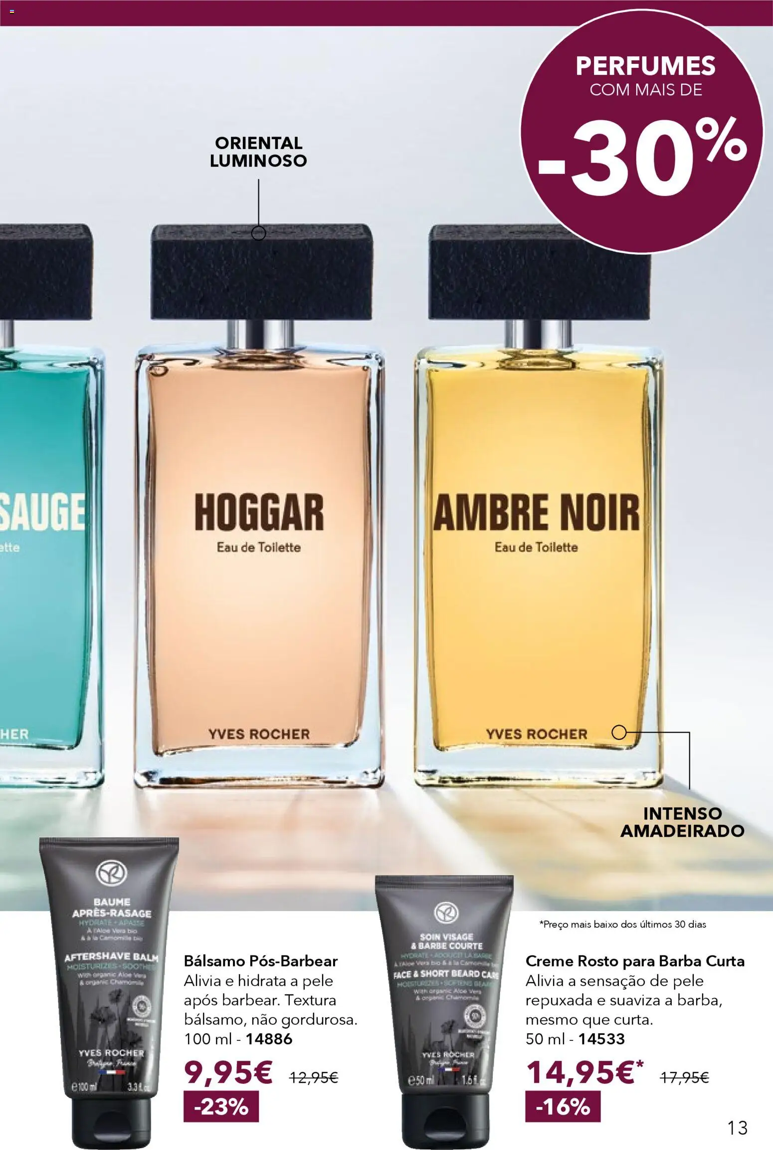 Yves Rocher catálogo 2 │ válido de 30.01.2026 | Página: 13 | Produtos: Perfumes, Aftershave, Eau de toilette, Creme