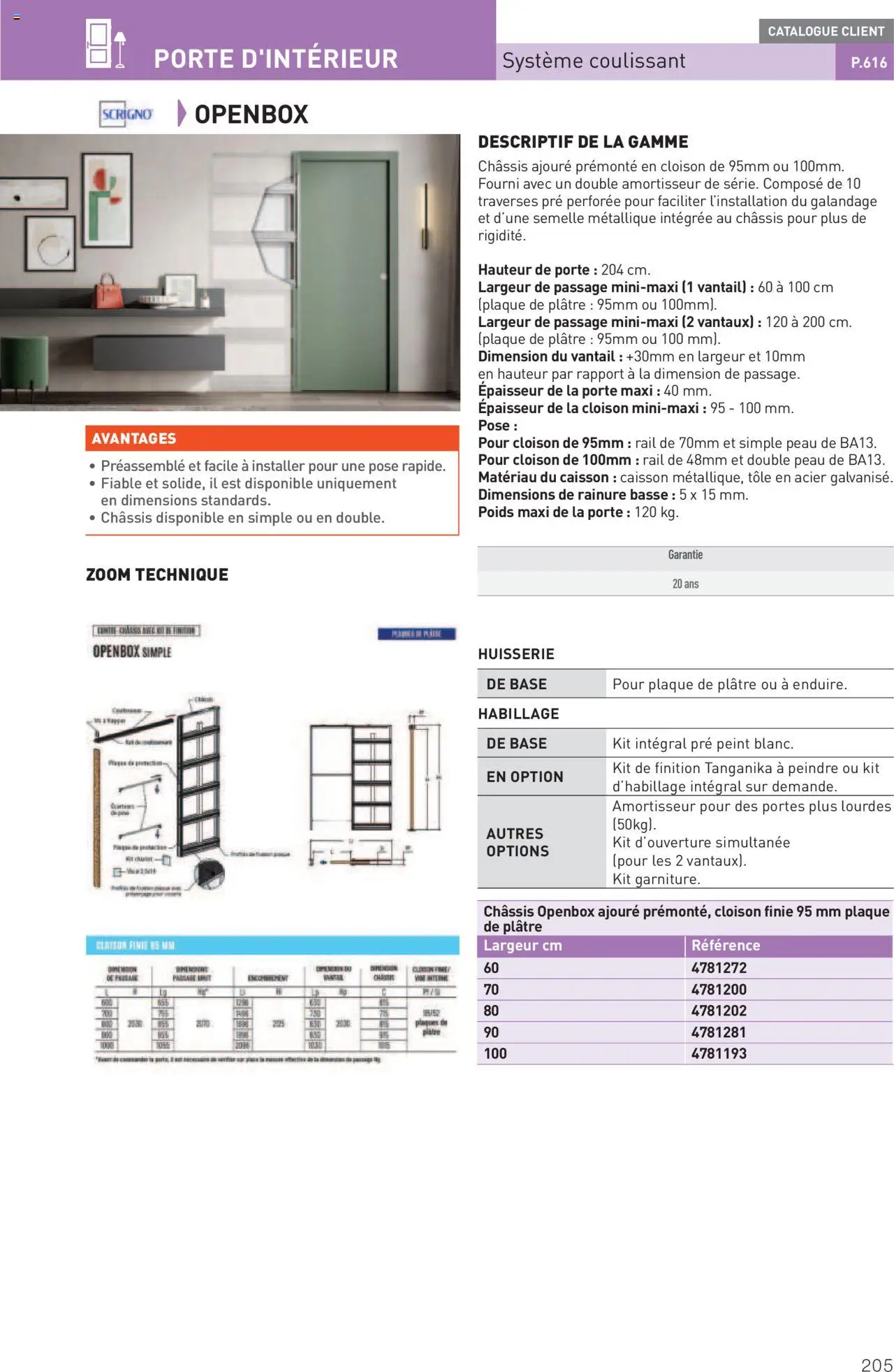  | Page: 205 | Produits: Base, Poids, Porte, Portes