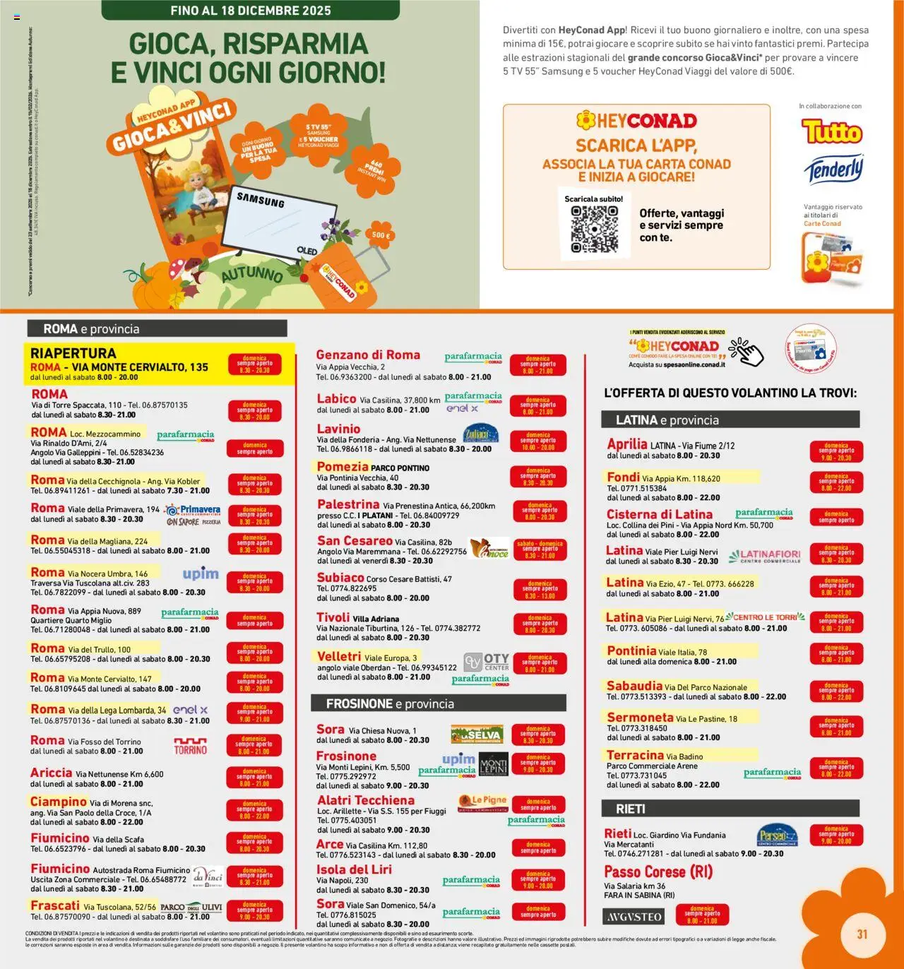 Volantino Conad del 22.10.2025 | Pagina: 31 | Prodotti: TV, Samsung