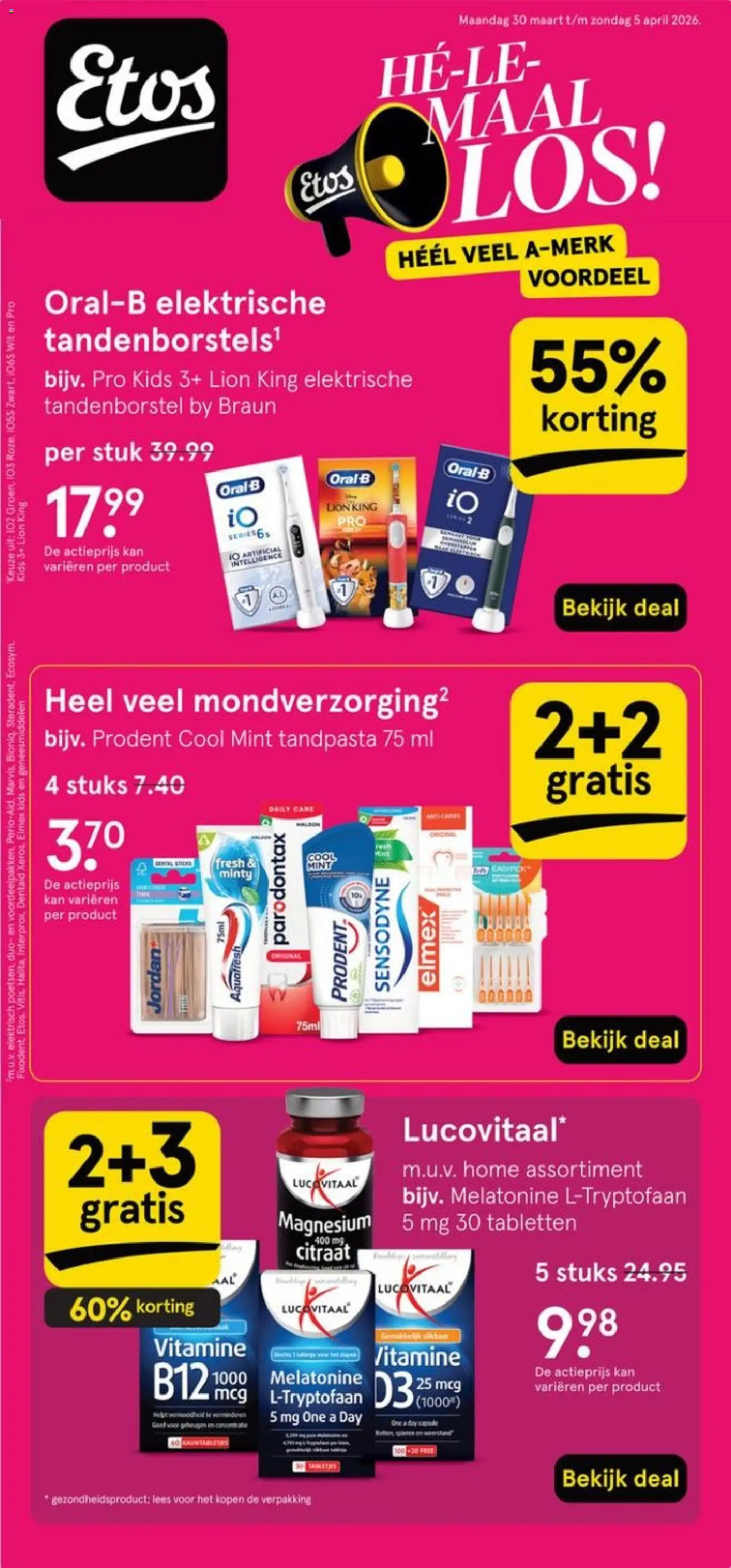 {H1} | Pagina: 1 | Producten: Tandpasta, Tandenborstel, Kan, Elektrische tandenborstel