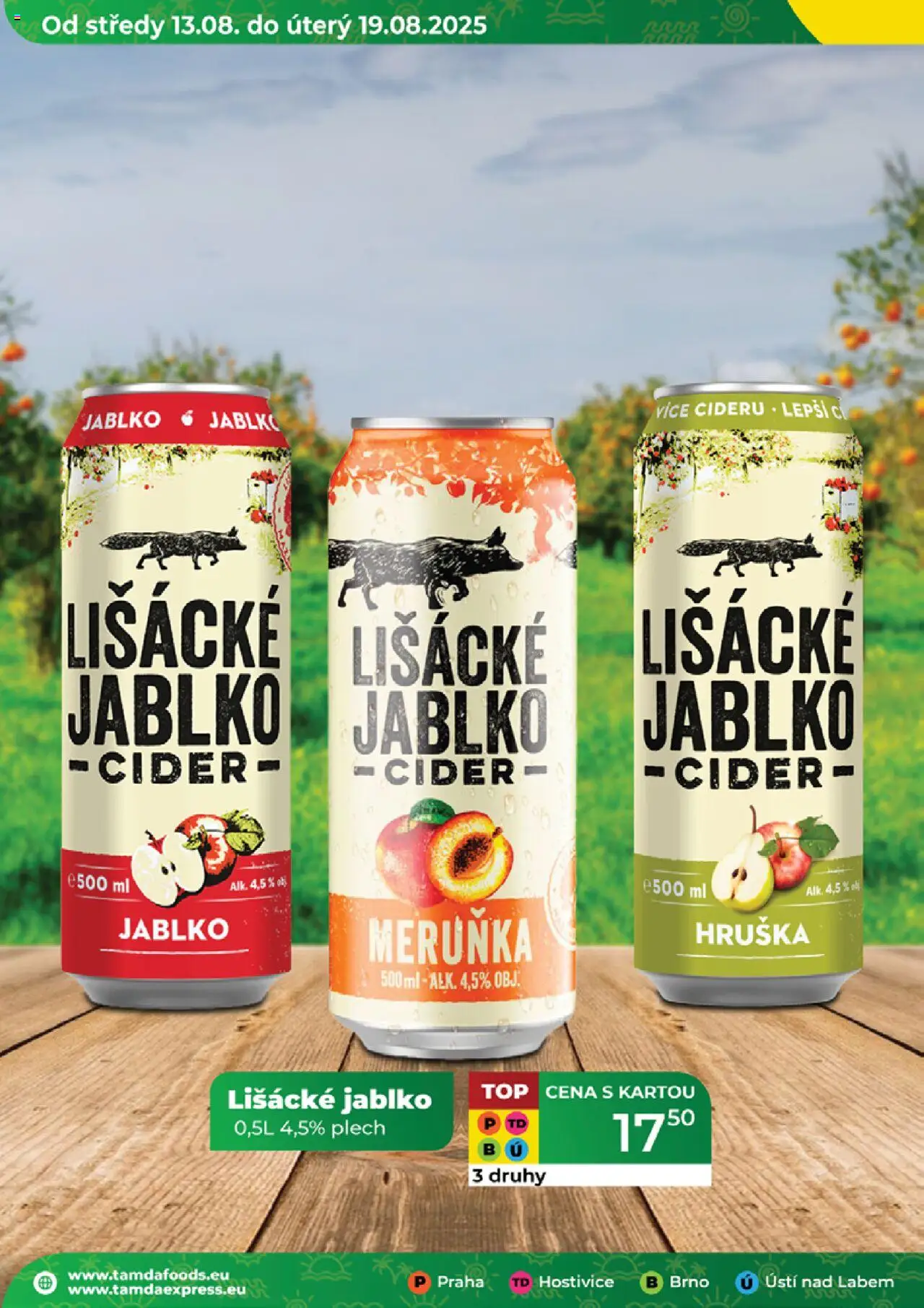 Tamda Foods leták od 13.08.2025 | Strana: 36 | Produkty: Cider, Plech, Lišácké jablko
