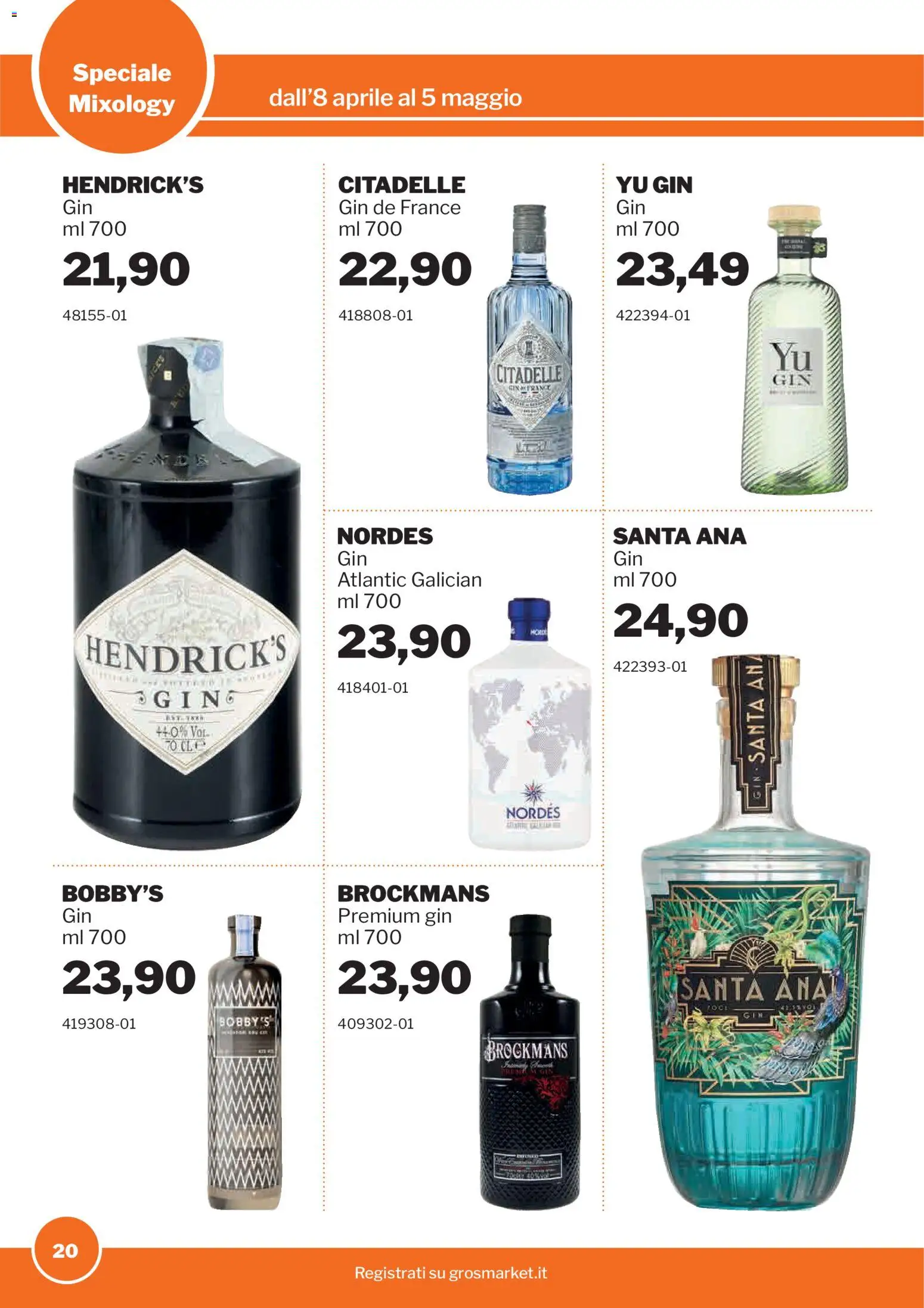 Volantino Sogegross del 08.04.2026 | Pagina: 20 | Prodotti: Gin