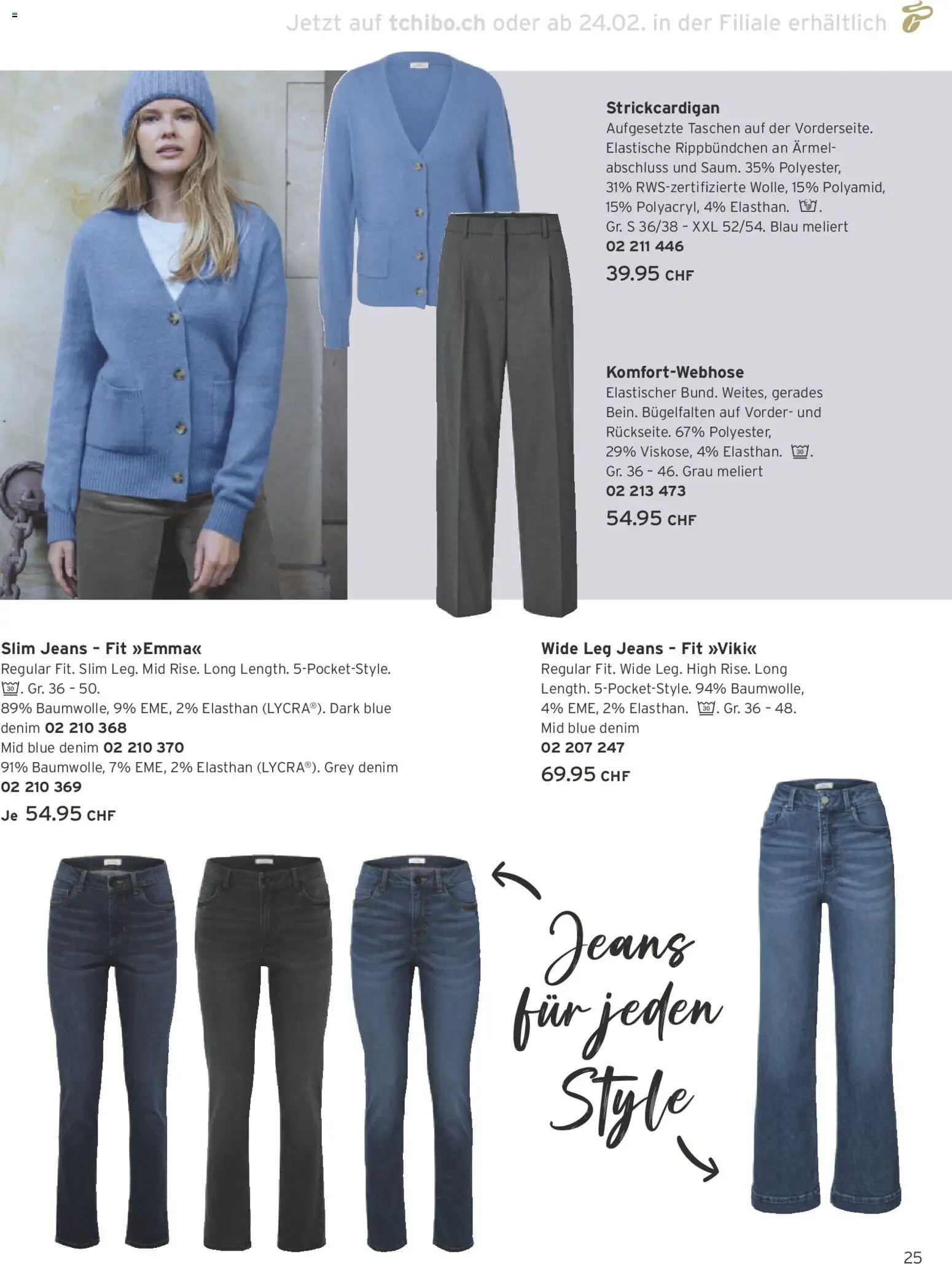 Tchibo Aktionen – gültig ab 24.02.2026 | Seite: 25 | Produkte: Jeans