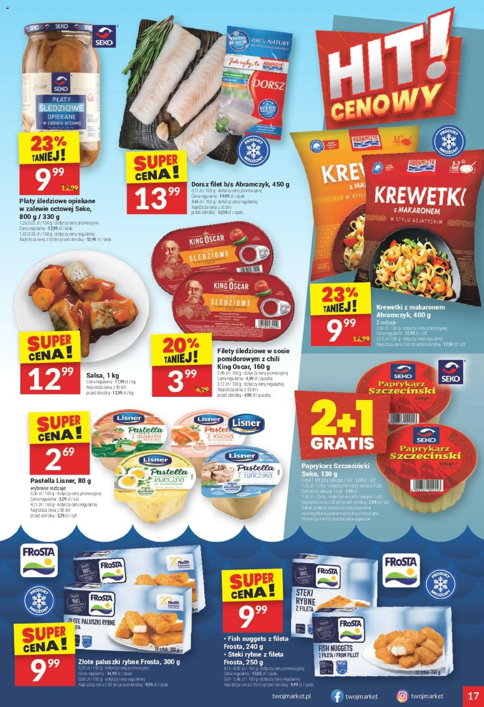 Twój Market Gazetka od 07.01.2026 | Strona: 17 | Produkty: Paprykarz, Paprykarz szczeciński, Dorsz, Nuggets